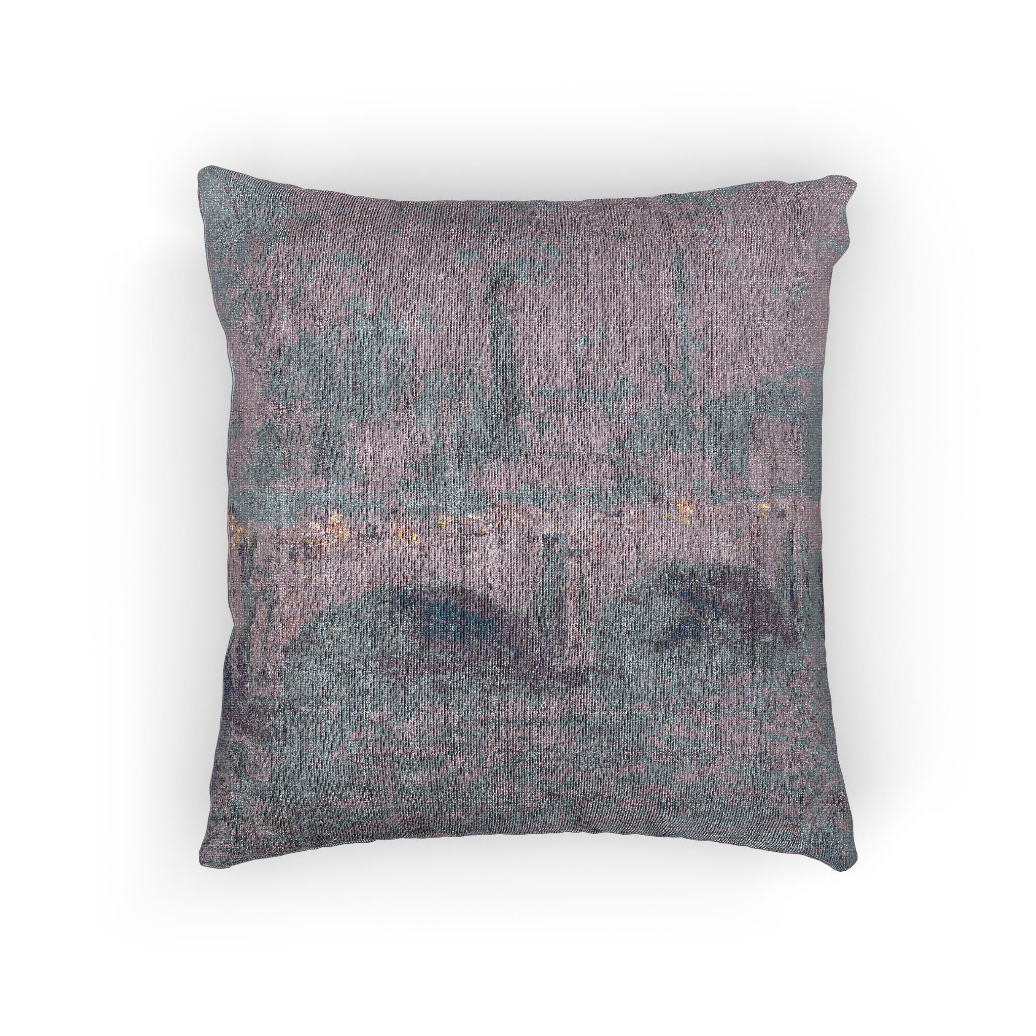 Claude Monet - Waterloo Bridge, Sunlight Effect | Woven Pillow