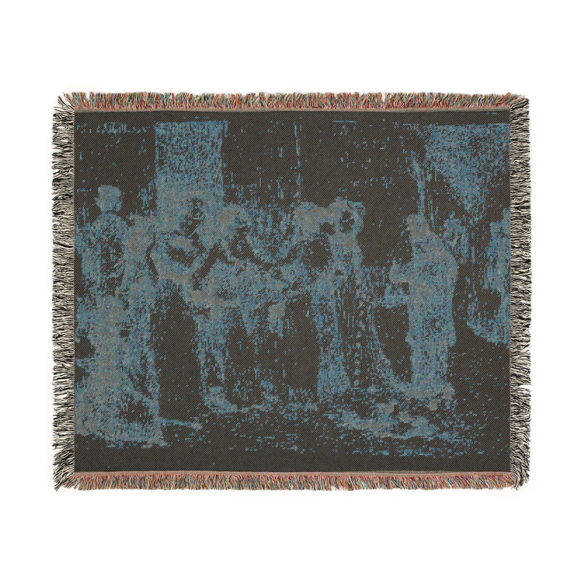 Pierre-Auguste Renoir - Workers' Daughters on the Outer Boulevard (Illustration for Émile Zola's L'Assommoir ) | Woven Tapestry Blanket
