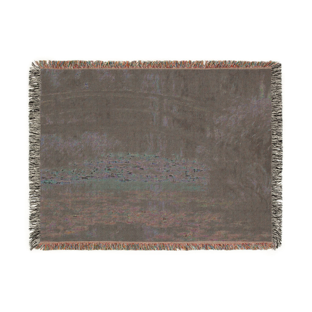 Claude Monet - Water Lily Pond | Woven Tapestry Blanket