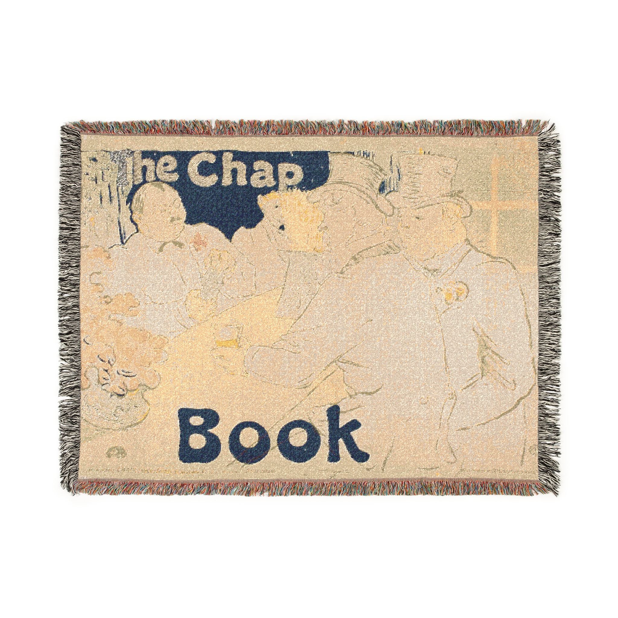 Henri de Toulouse-Lautrec - Irish and American Bar, Rue Royale—The Chap Book | Woven Tapestry Blanket