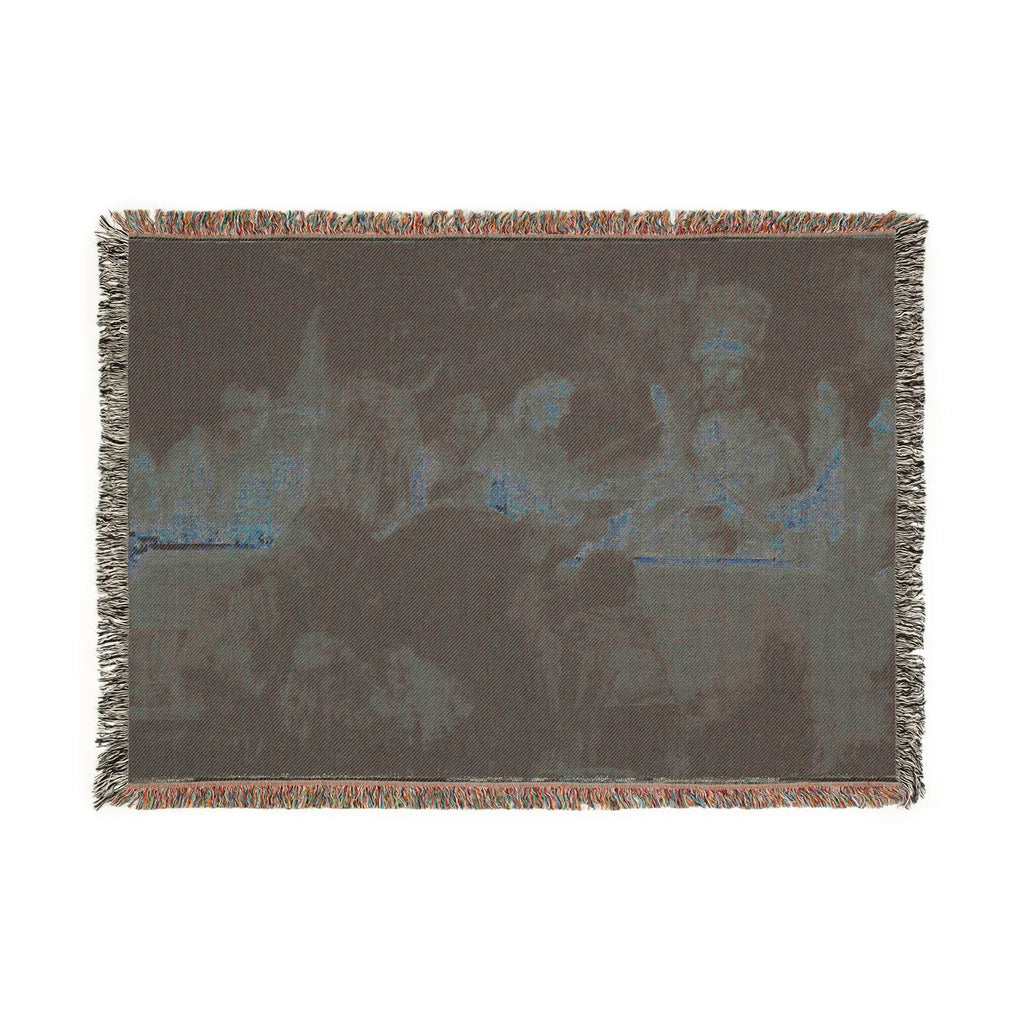 The Conspiracy of Claudius Civilis by Rembrandt van Rijn | Woven Tapestry Blanket