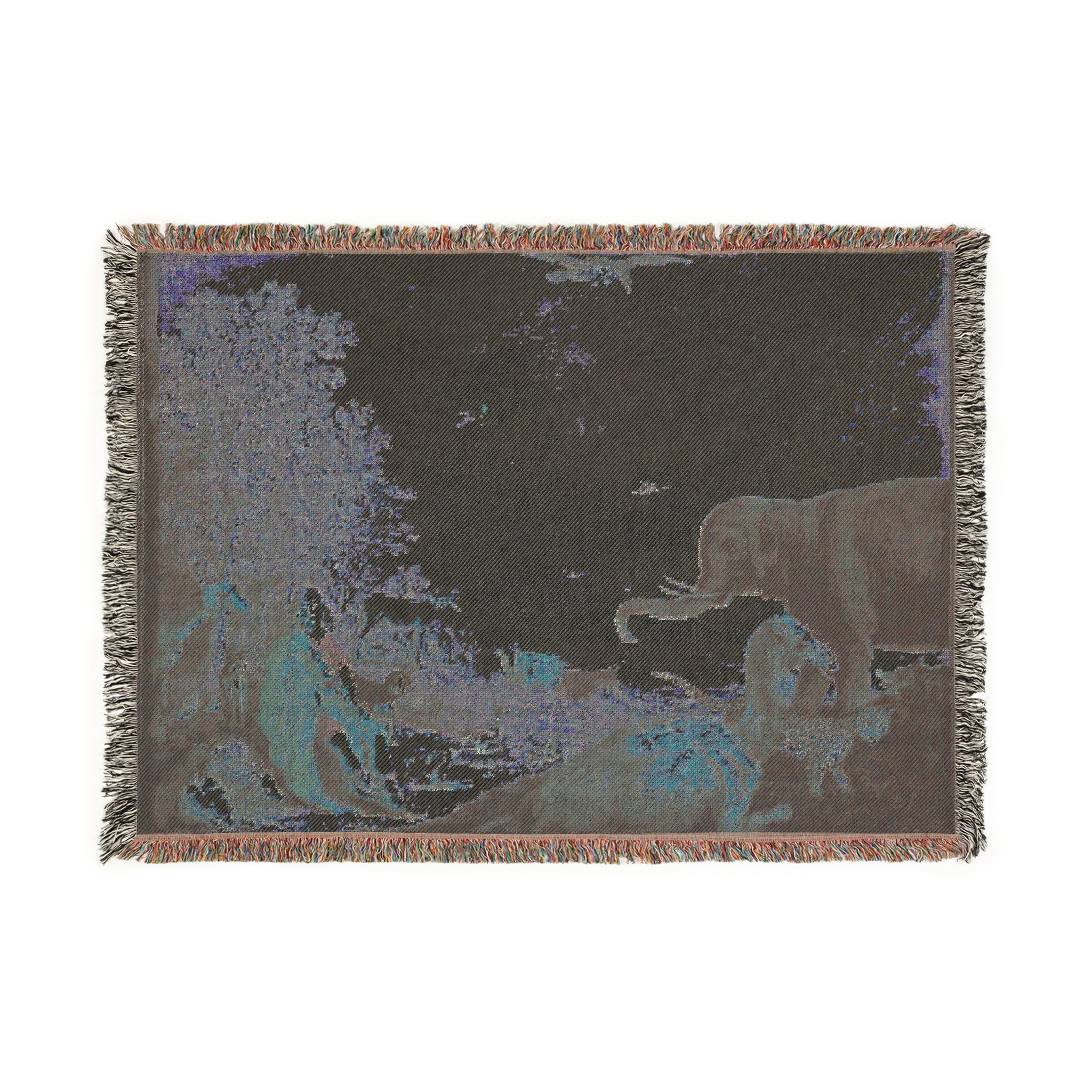 Dessau, Anhaltische Gemäldegalerie, Aelbert Jacobsz. Cuyp, Orpheus und die Tiere | Woven Tapestry Blanket