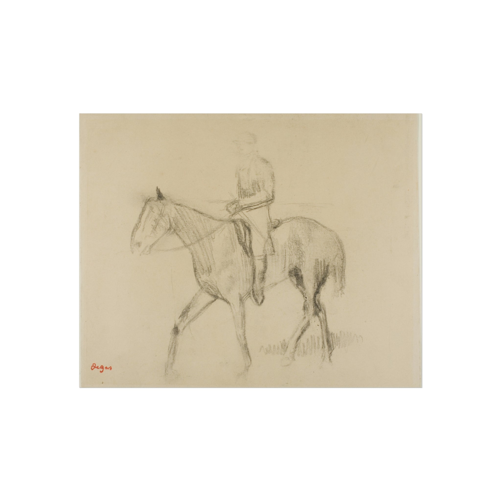 Horse and Rider Edgar Degas Fine Art Poster