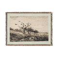 Charles François Daubigny - Crows in a Tree | Woven Tapestry Blanket