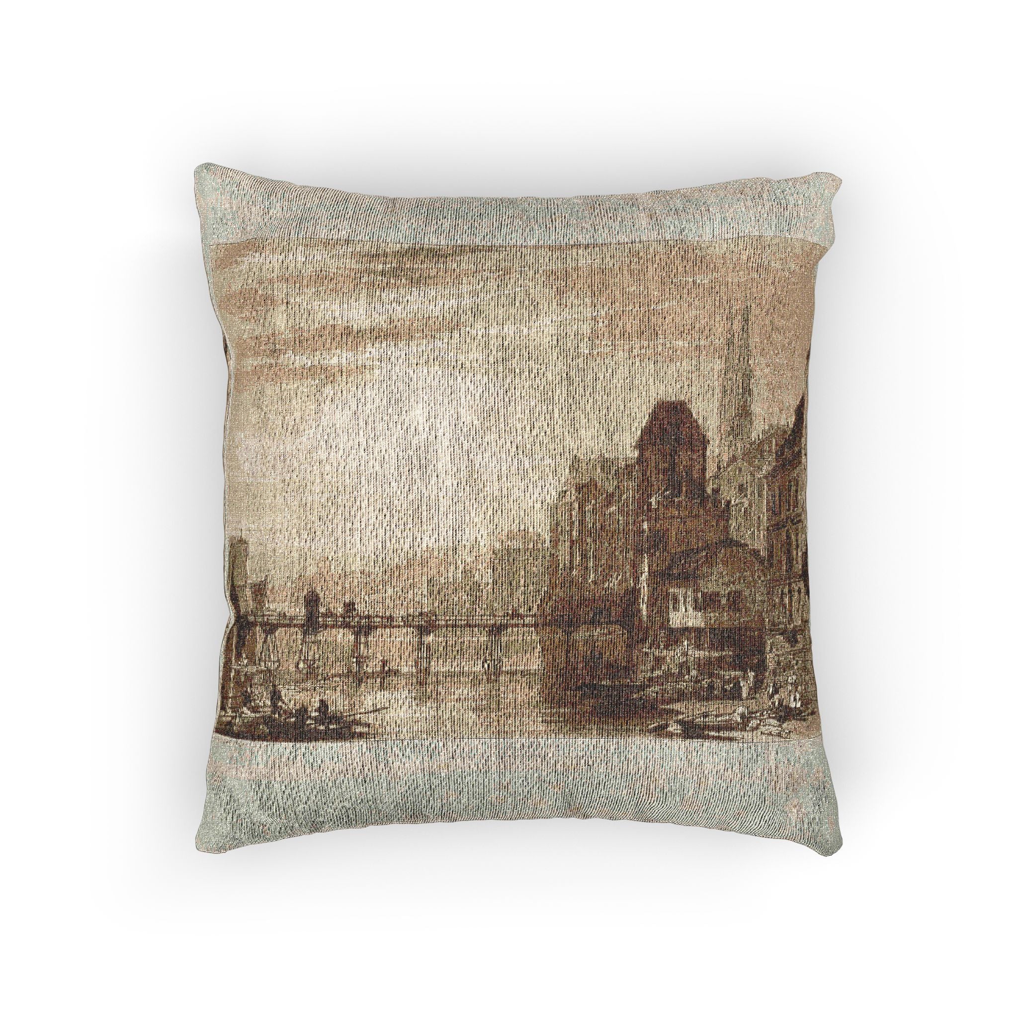 Joseph Mallord William Turner - Basle, plate 5 from Liber Studiorum | Woven Pillow