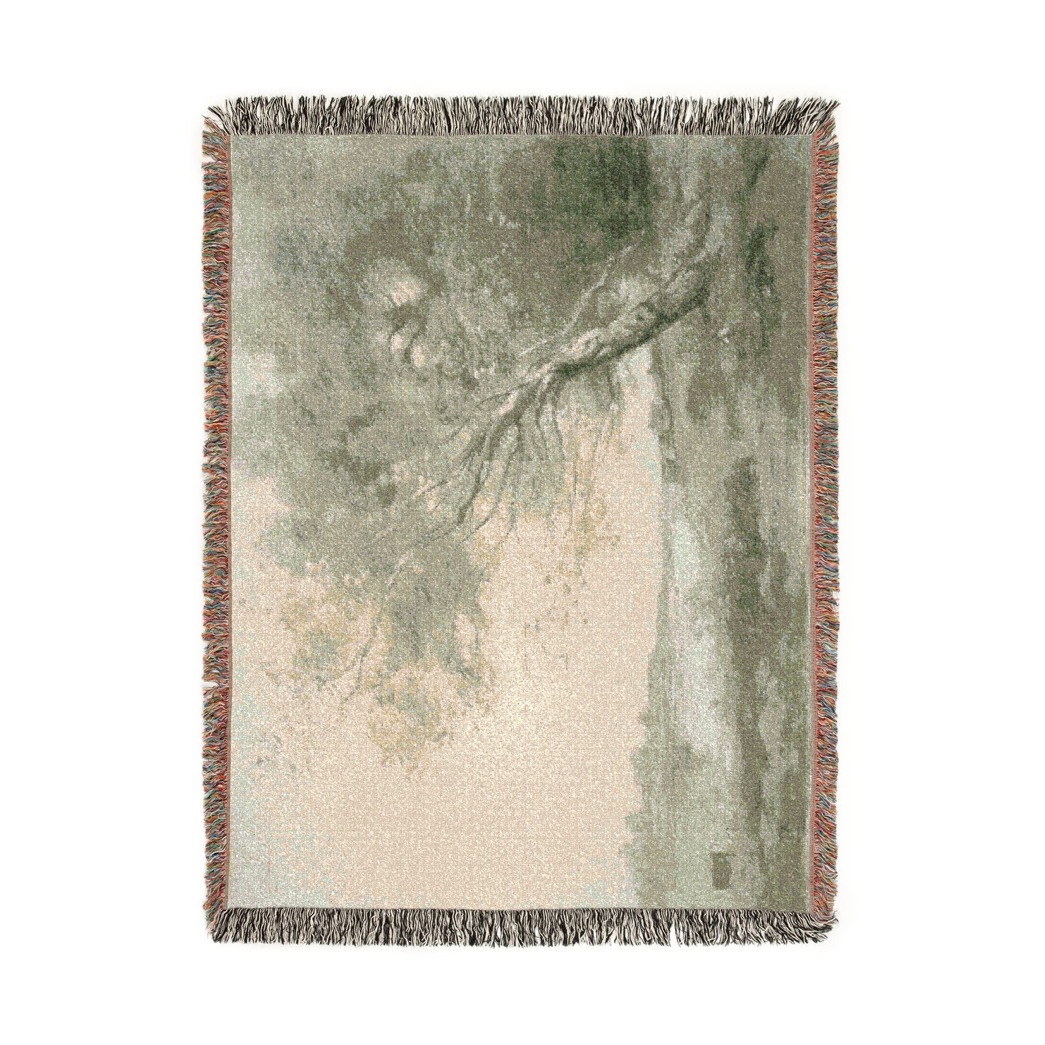 Jean Baptiste Camille Corot - Bent Tree by the Water | Woven Tapestry Blanket