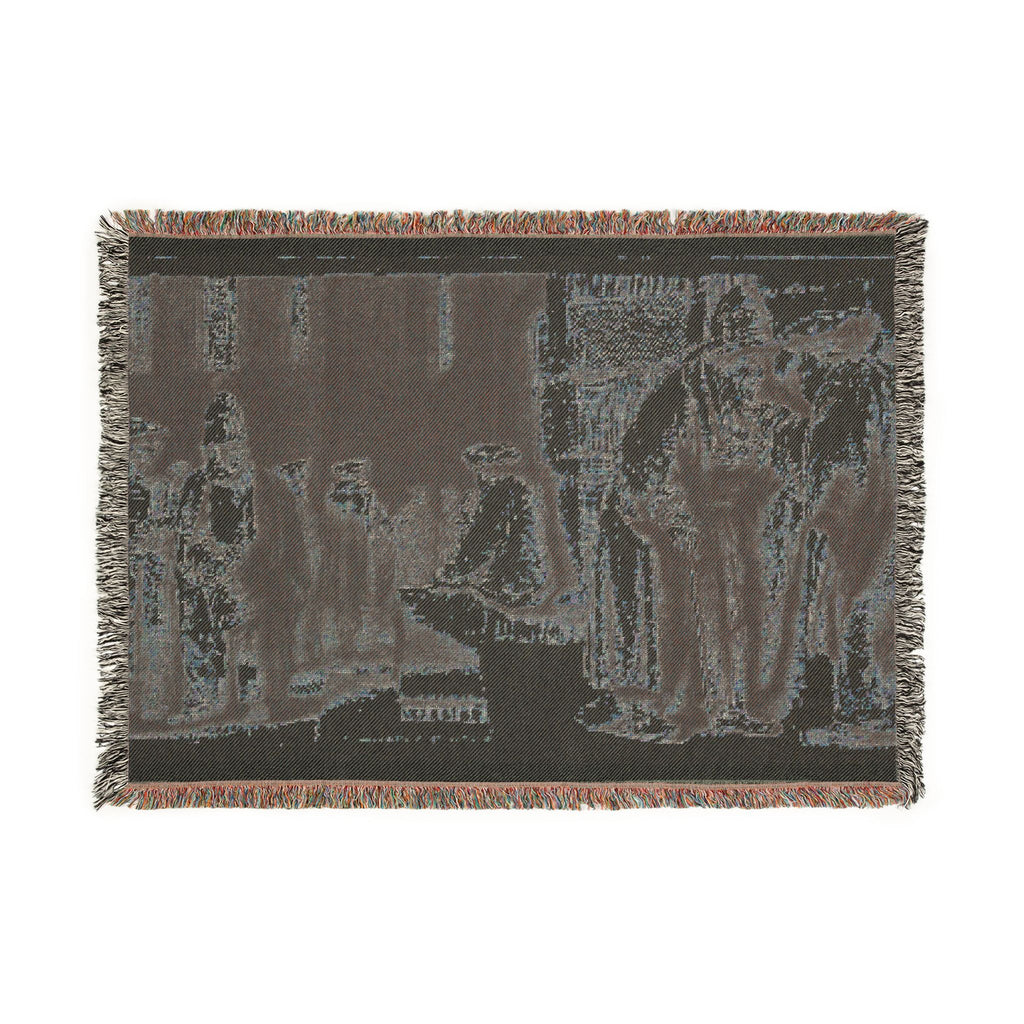 Rembrandt van Rijn - Jews in the Synagogue | Woven Tapestry Blanket