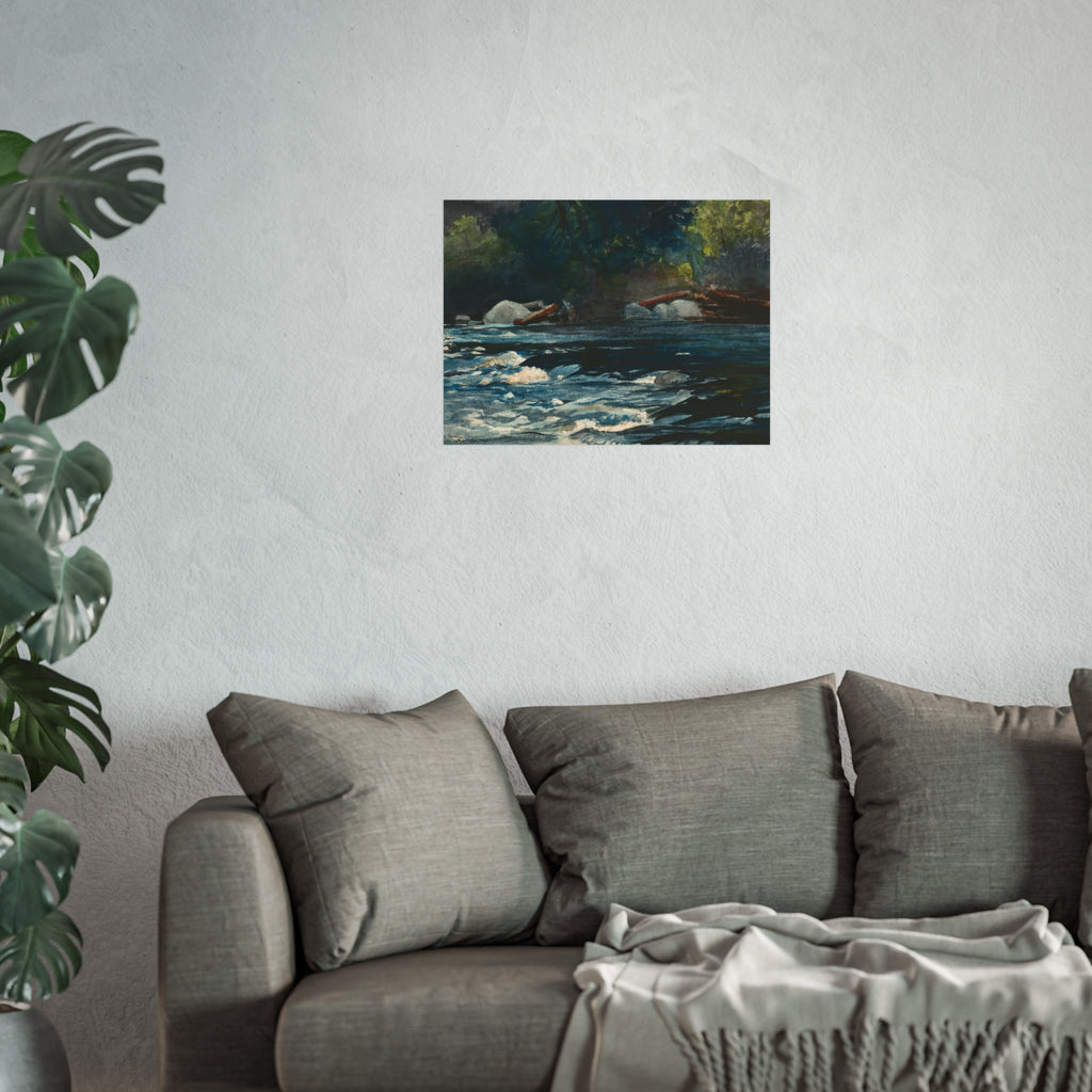 Winslow Homer - The Rapids, Hudson River, Adirondacks | Fine Art Poster