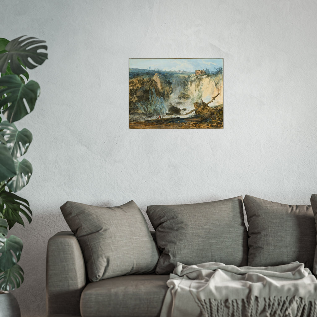 Louis Gabriel Moreau - Waterfall | Fine Art Poster