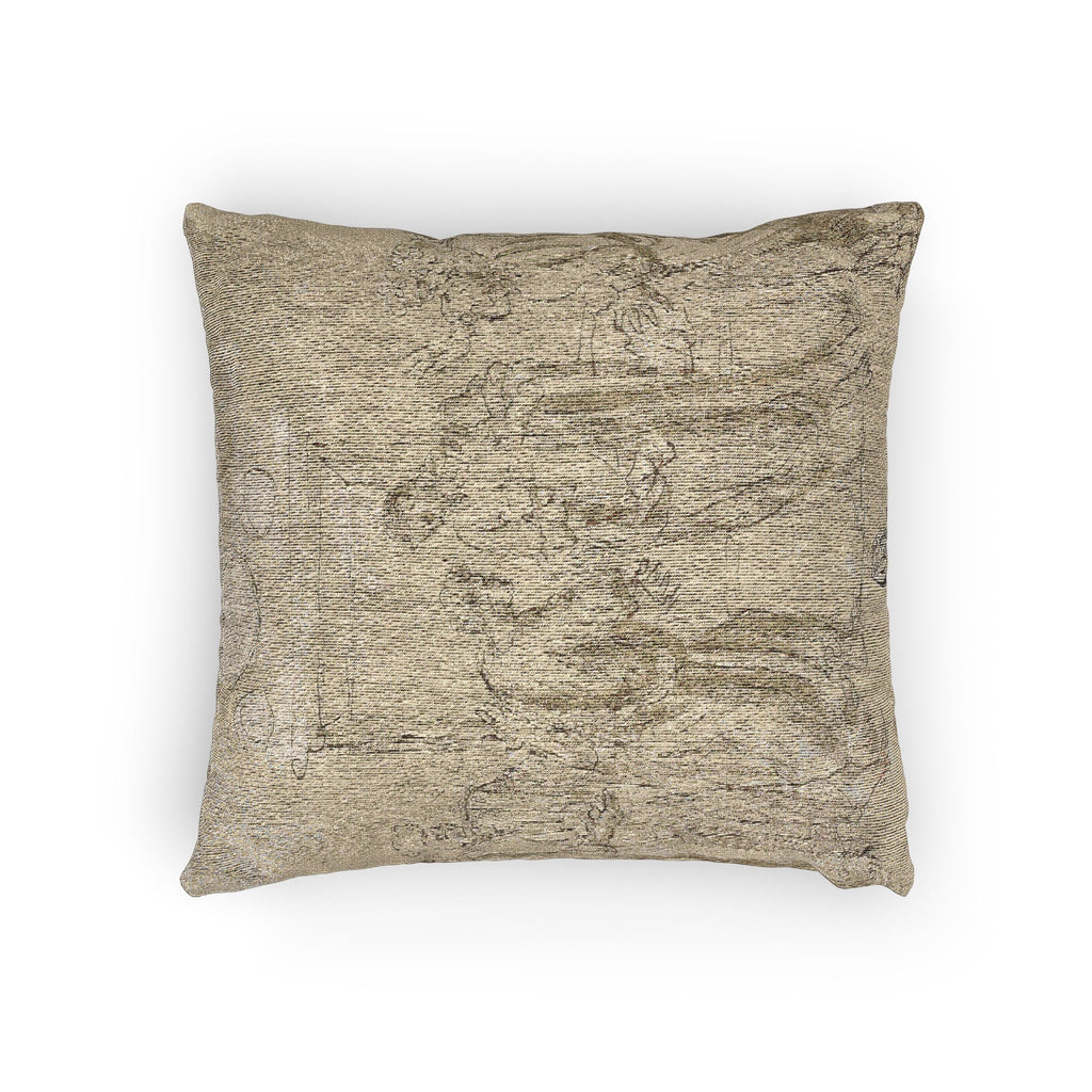 Style of Nicolas Poussin - The Incredulity of Saint Thomas (recto); Sketches of Figures (verso) | Woven Pillow