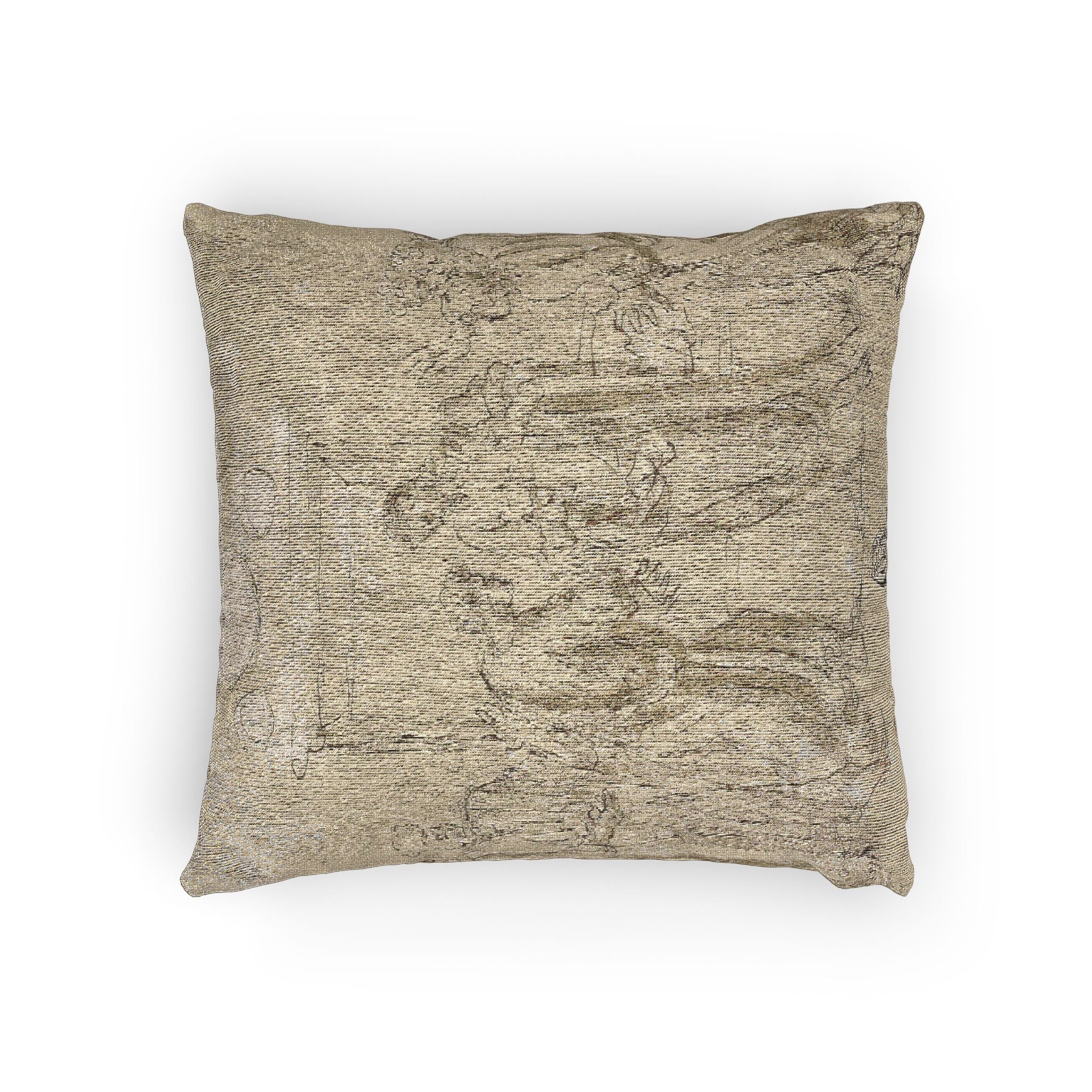 Style of Nicolas Poussin - The Incredulity of Saint Thomas (recto); Sketches of Figures (verso) | Woven Pillow