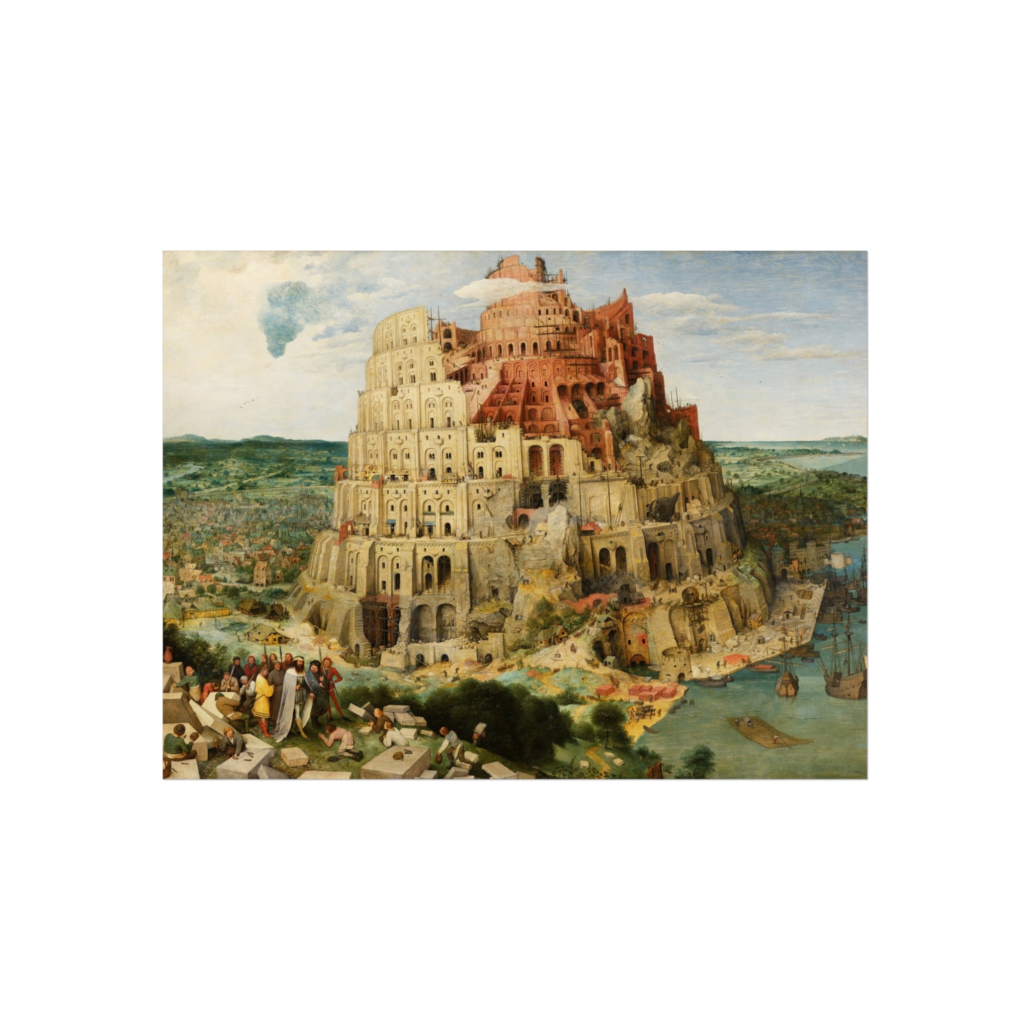 Pieter Bruegel the Elder - The Tower of Babel (Vienna) - Google Art Project - edited | Fine Art Poster