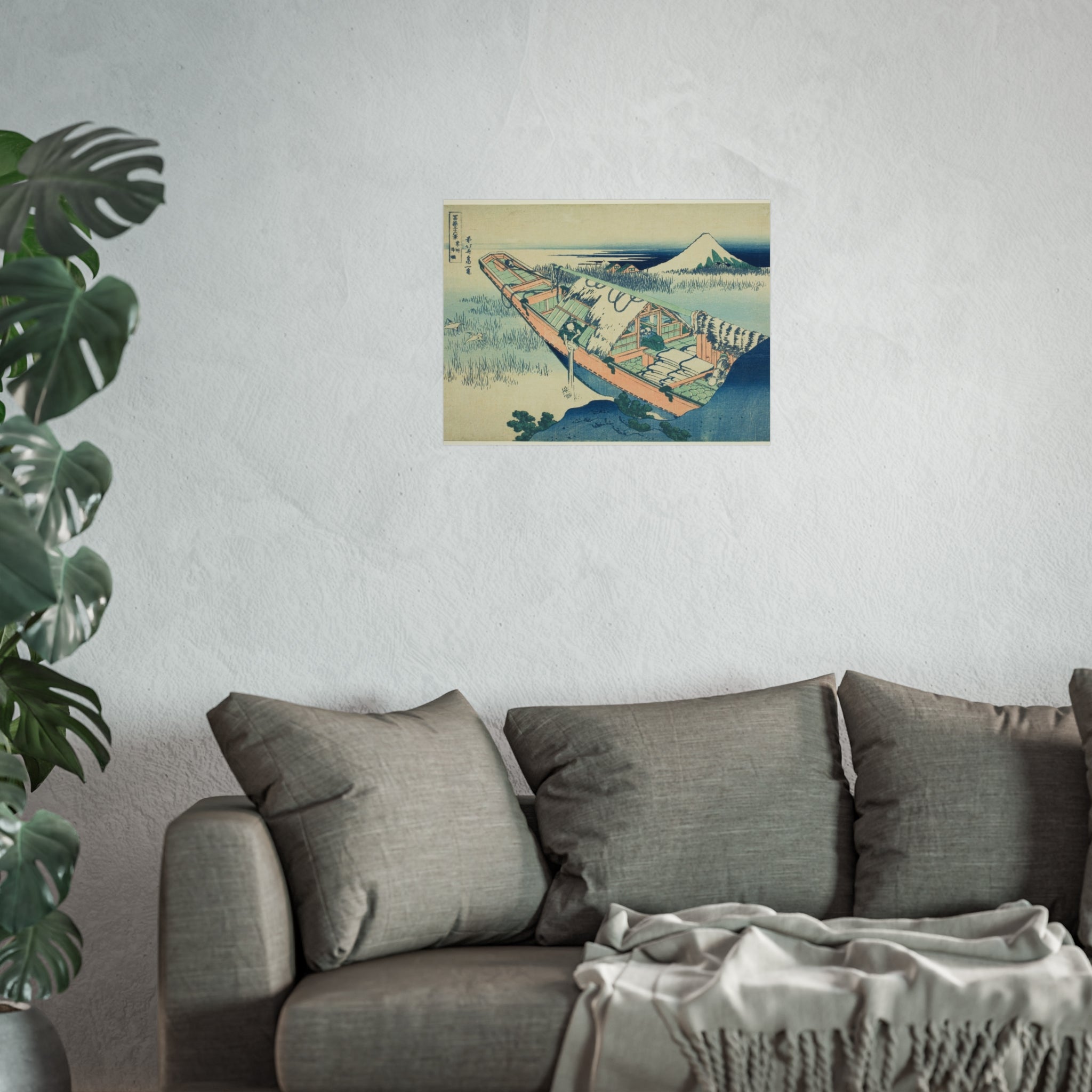Katsushika Hokusai - Ushibori in Hitachi Province | Fine Art Poster
