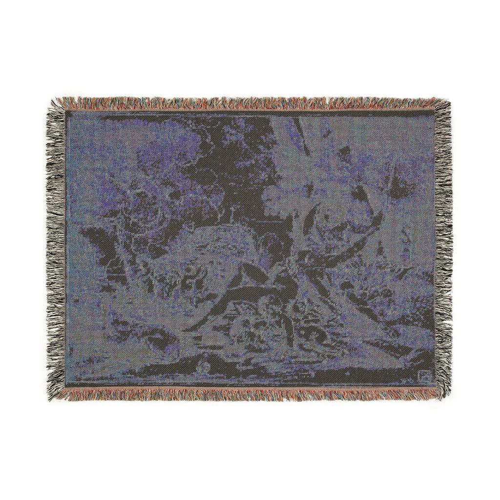 Nicolas Poussin - Figures, Chariot and Dog | Woven Tapestry Blanket