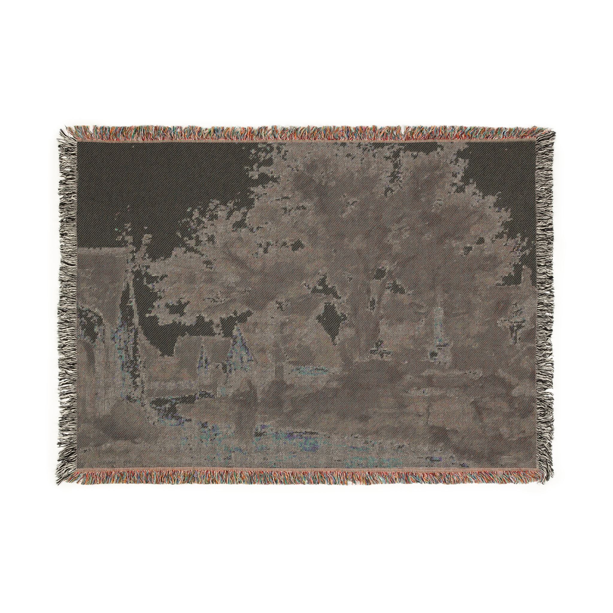 Charles François Daubigny - Village in Brittany | Woven Tapestry Blanket