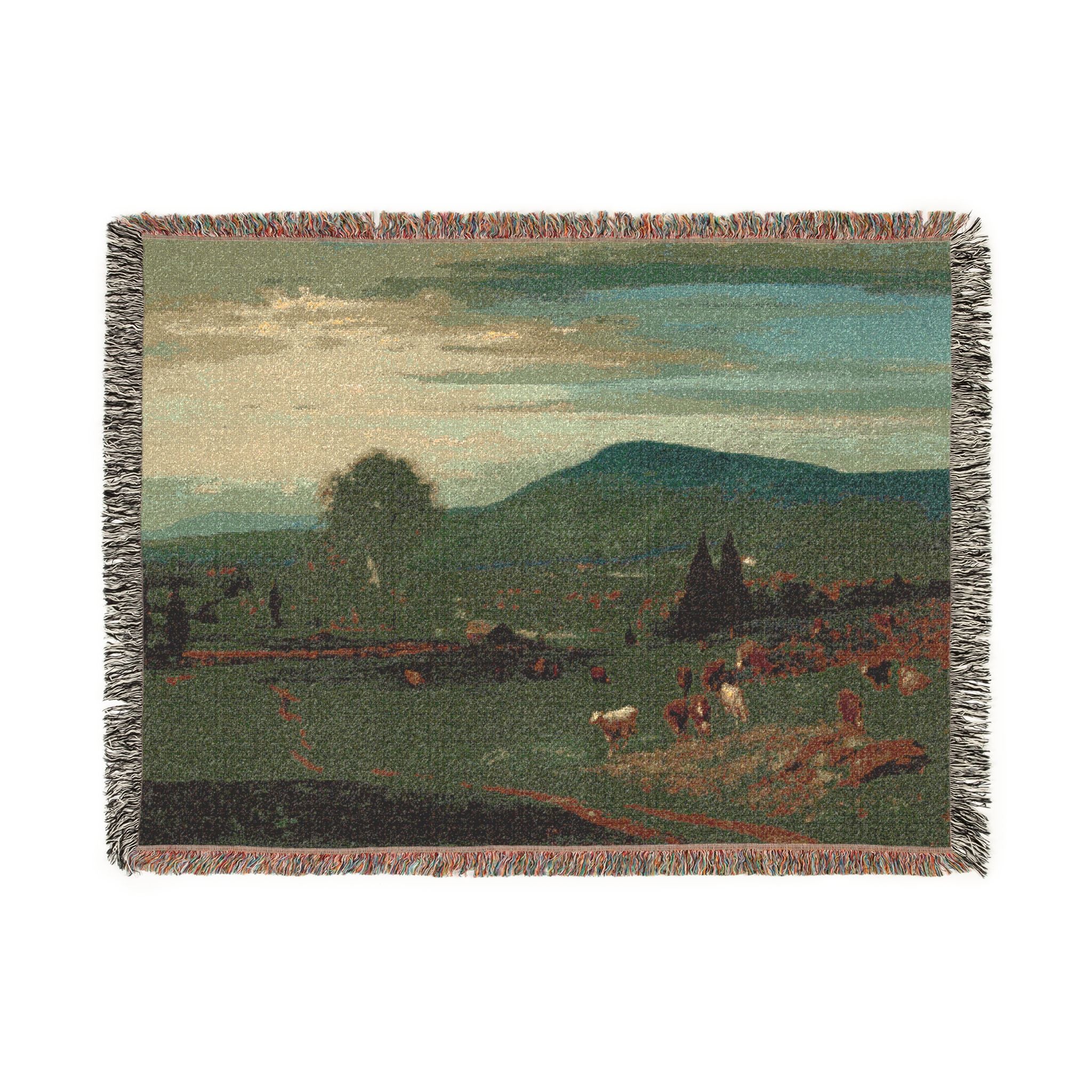 George Inness - Summer in the Catskills | Woven Tapestry Blanket