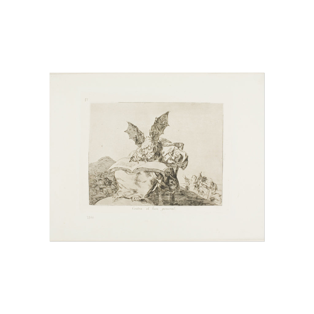 Francisco José de Goya y Lucientes - Against the Common Good, plate 71 from The Disasters of War | Fine Art Poster