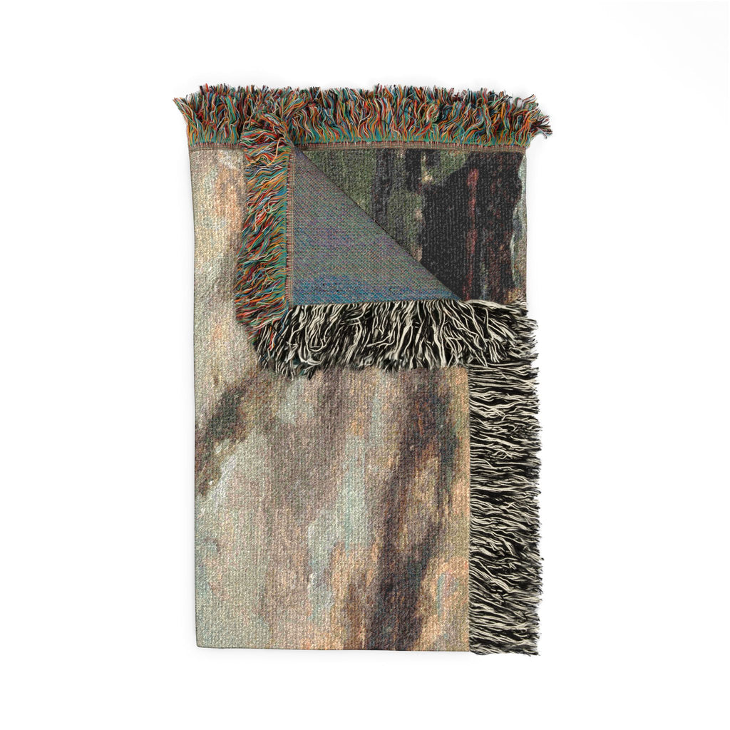 Charles François Daubigny - River Boat | Woven Tapestry Blanket