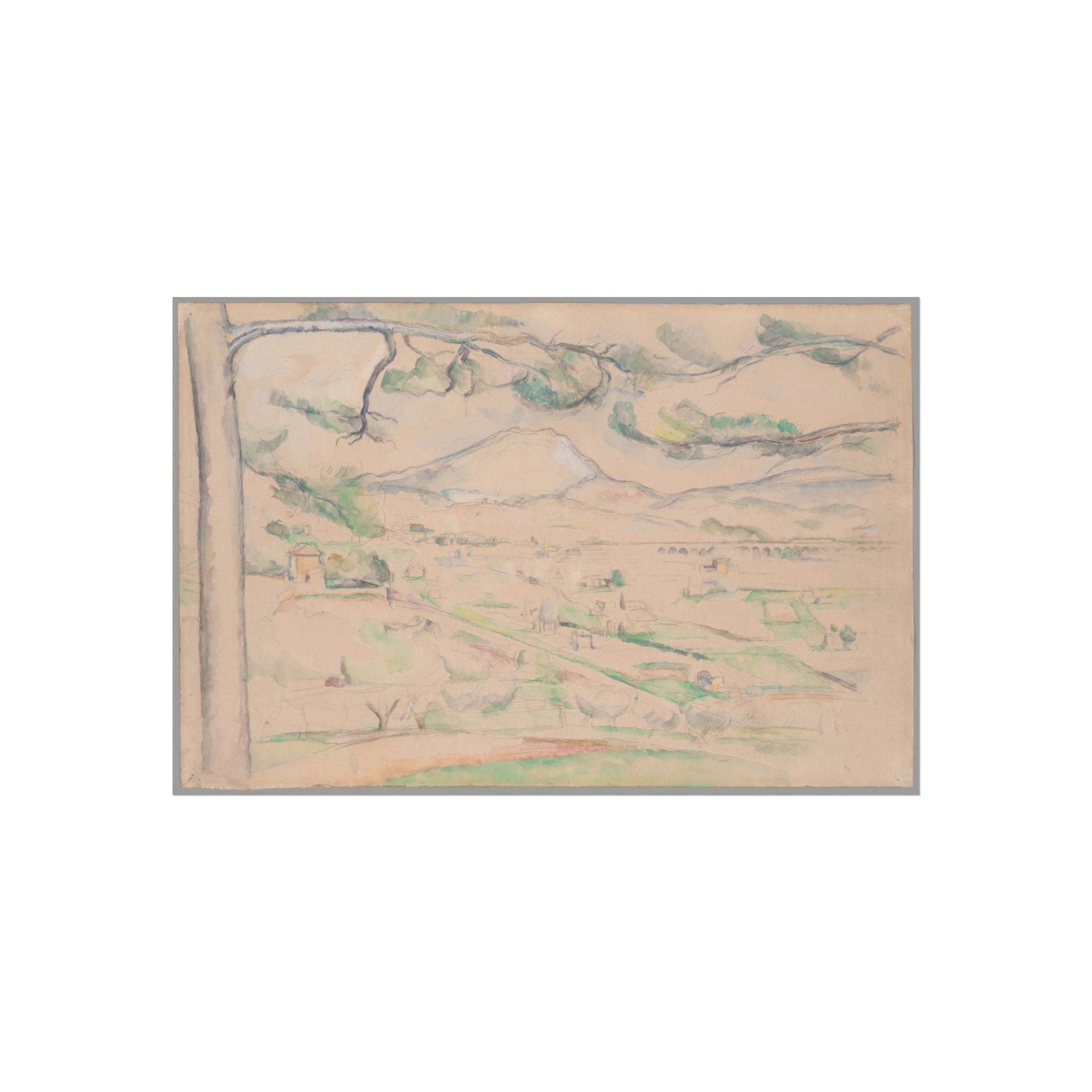 Paul Cezanne - Montagne Sainte-Victoire (The Arc Valley) | Fine Art Poster