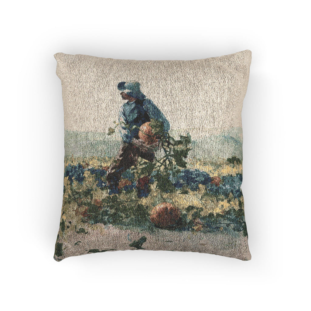 Winslow Homer - For to Be a Farmer's Boy | Woven Pillow