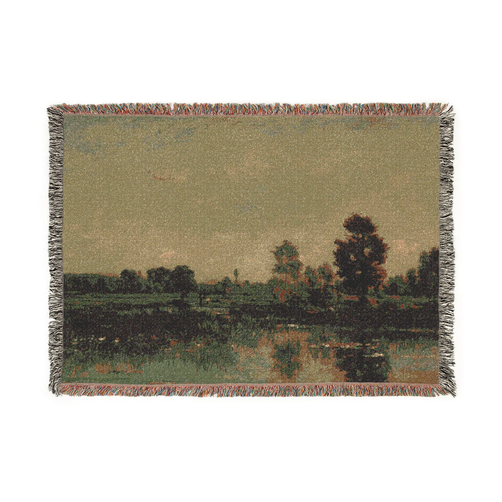 Charles François Daubigny - The Marsh | Woven Tapestry Blanket