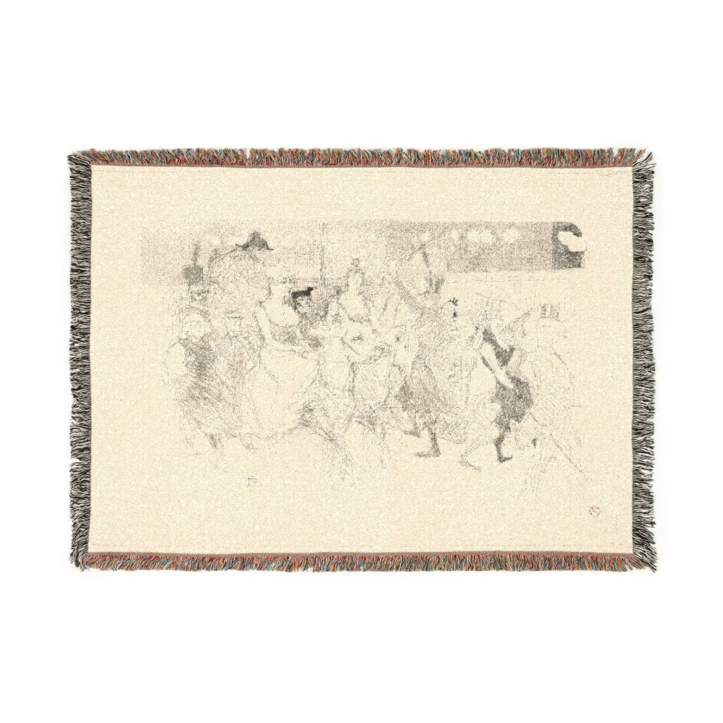 Henri de Toulouse-Lautrec - A Gala Evening at the Moulin Rouge | Woven Tapestry Blanket