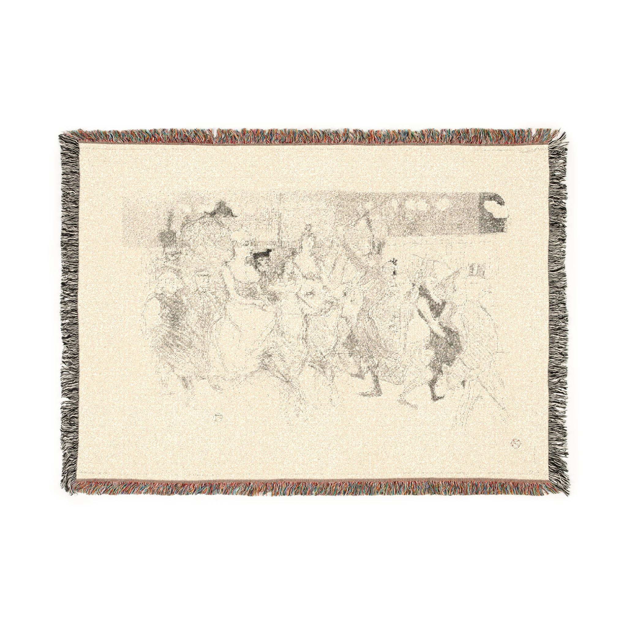 Henri de Toulouse-Lautrec - A Gala Evening at the Moulin Rouge | Woven Tapestry Blanket