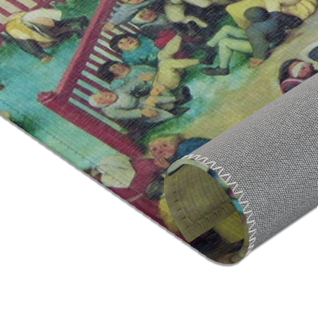 -2022-02-07 Children's Games, Pieter Bruegel the Elder, West Street, Cromer, Norfolk | Area Rug