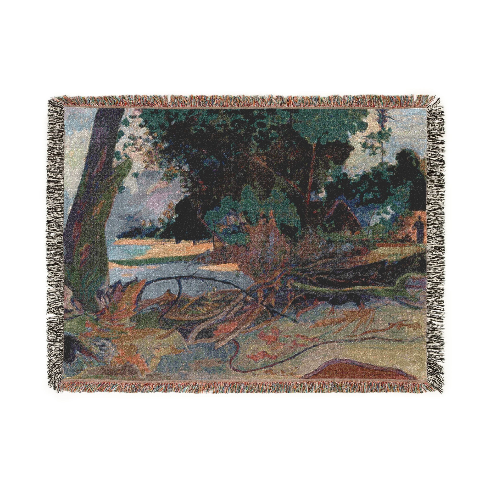 Paul Gauguin - Te burao (The Hibiscus Tree) | Woven Tapestry Blanket
