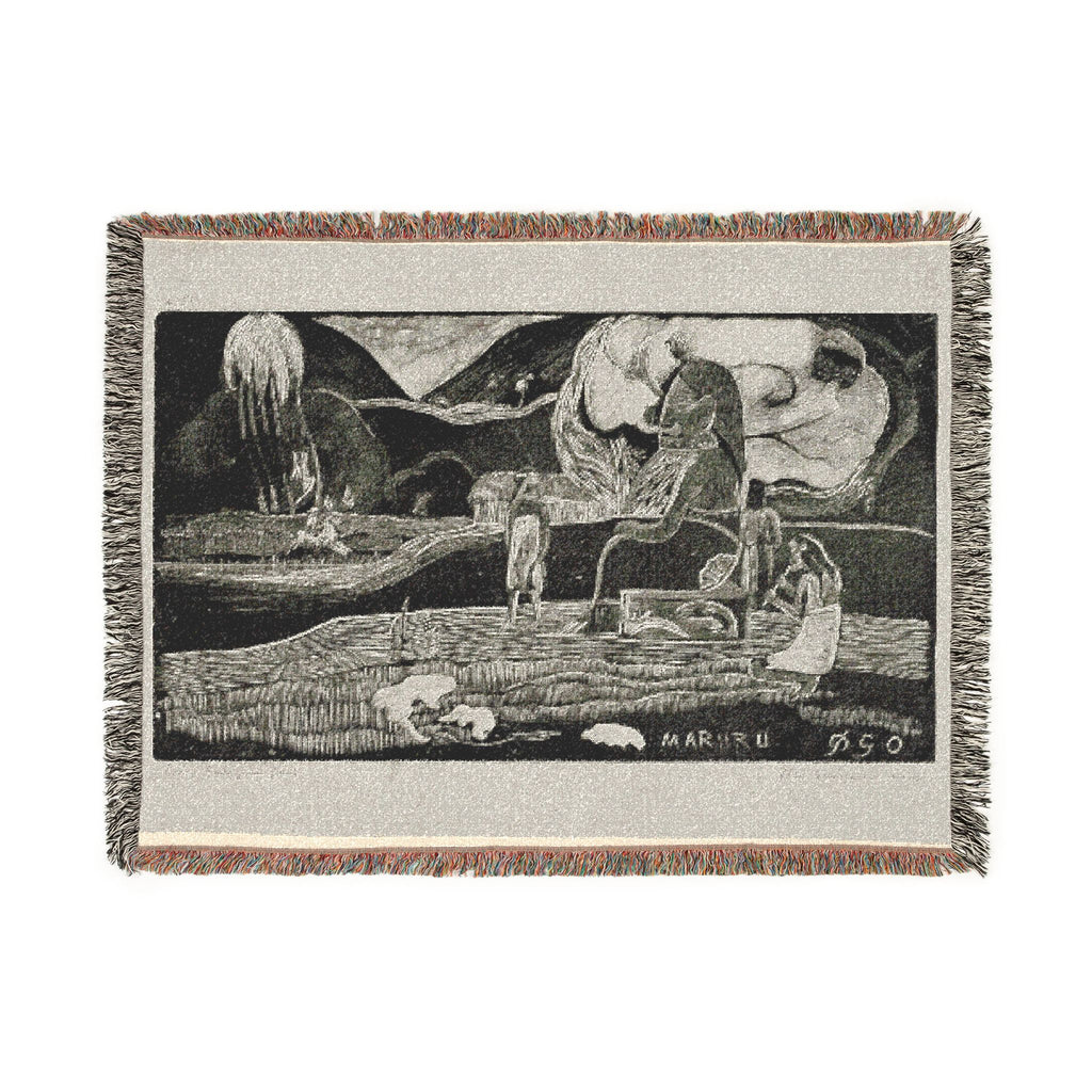 Paul Gauguin - Maruru (Offerings of Gratitude), from the Noa Noa Suite | Woven Tapestry Blanket