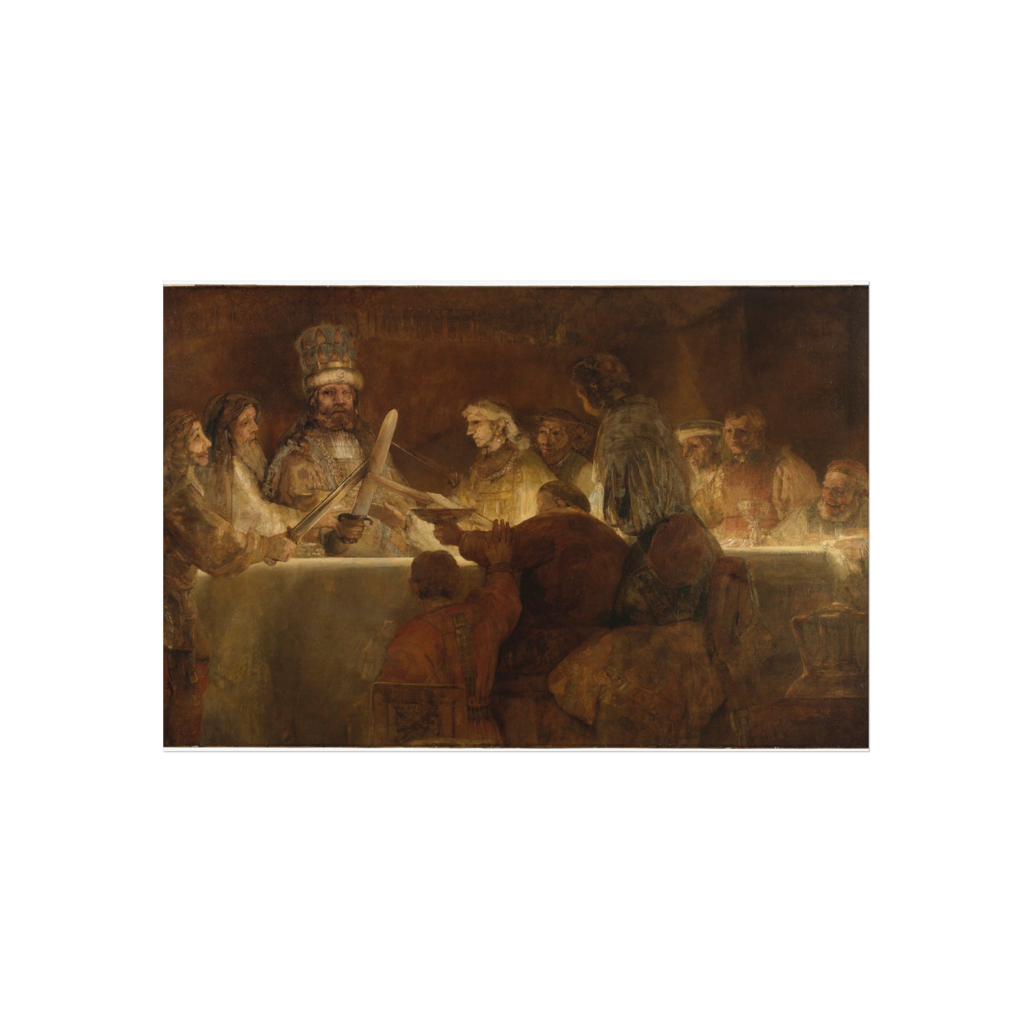 The Conspiracy of Claudius Civilis by Rembrandt van Rijn | Fine Art Poster