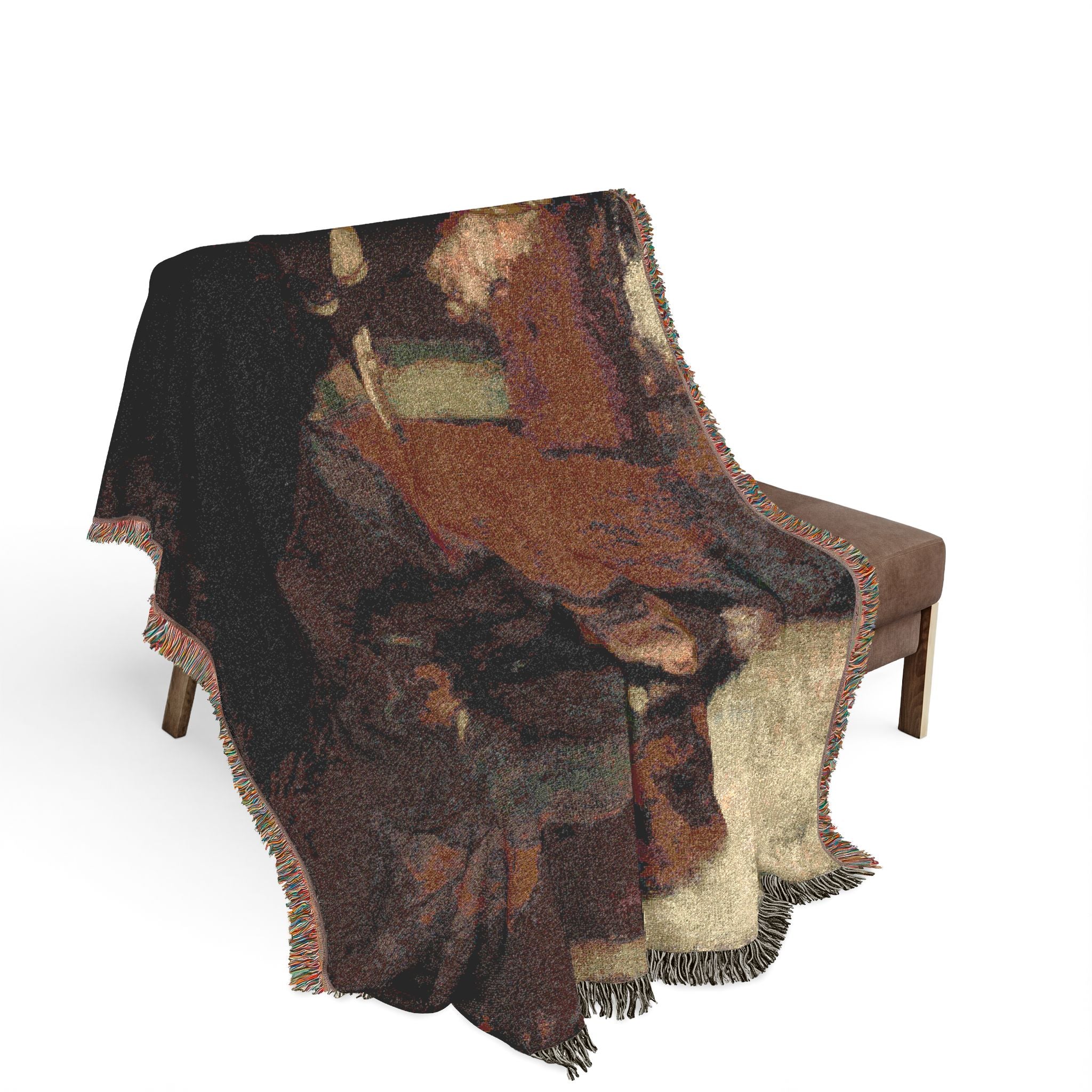 Portrait of Mme Lisle and Mme Loubens Edgar Degas Tapestry Blanket