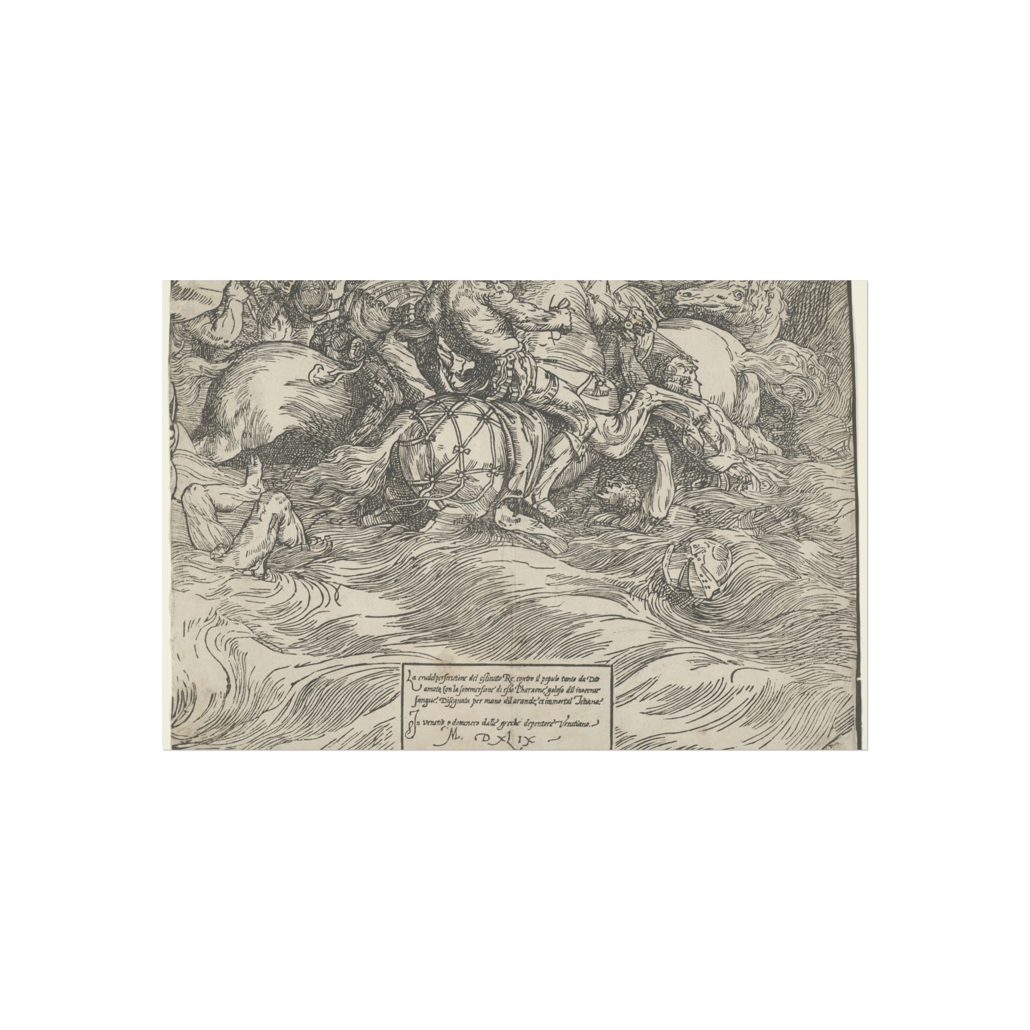 Titian - The Submersion of Pharaoh's Army in the Red Sea | Fine Art Poster