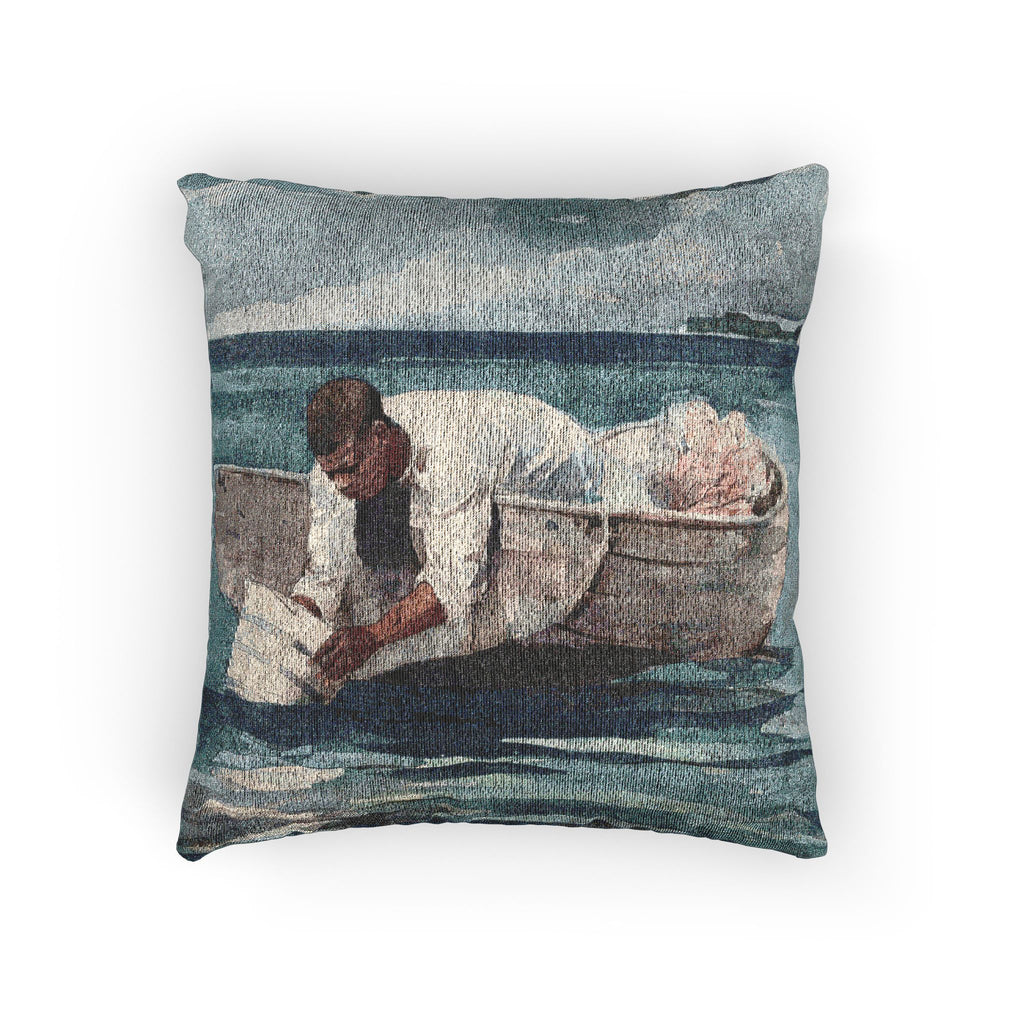 Winslow Homer - The Water Fan | Woven Pillow