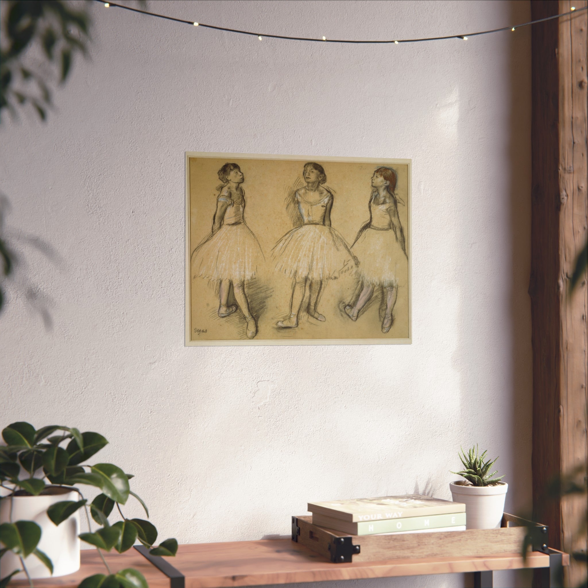 Hilaire Germain Edgar Degas - Three Studies of a Dancer in Fourth Position | Fine Art Poster