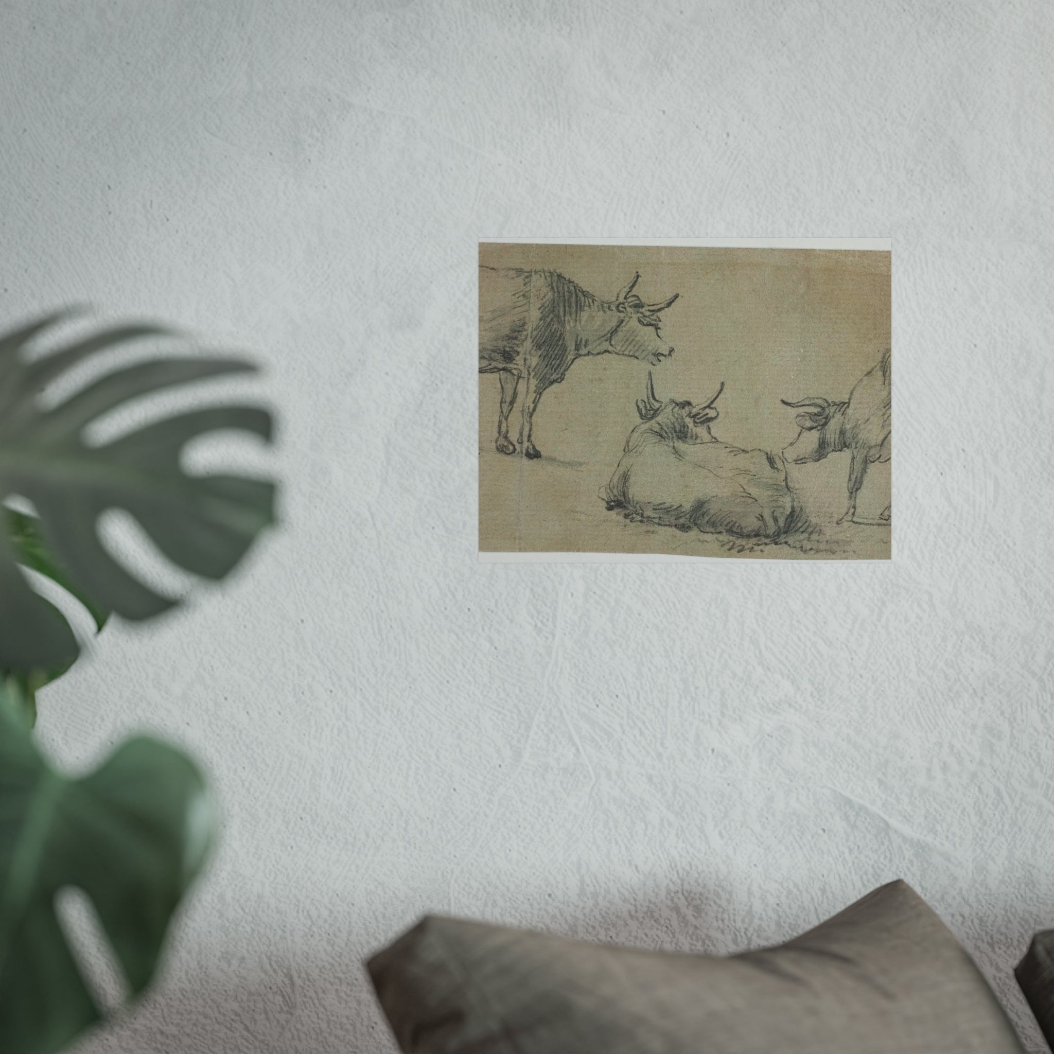 Aelbert Cuyp - Three Sketches of Cows | Fine Art Poster