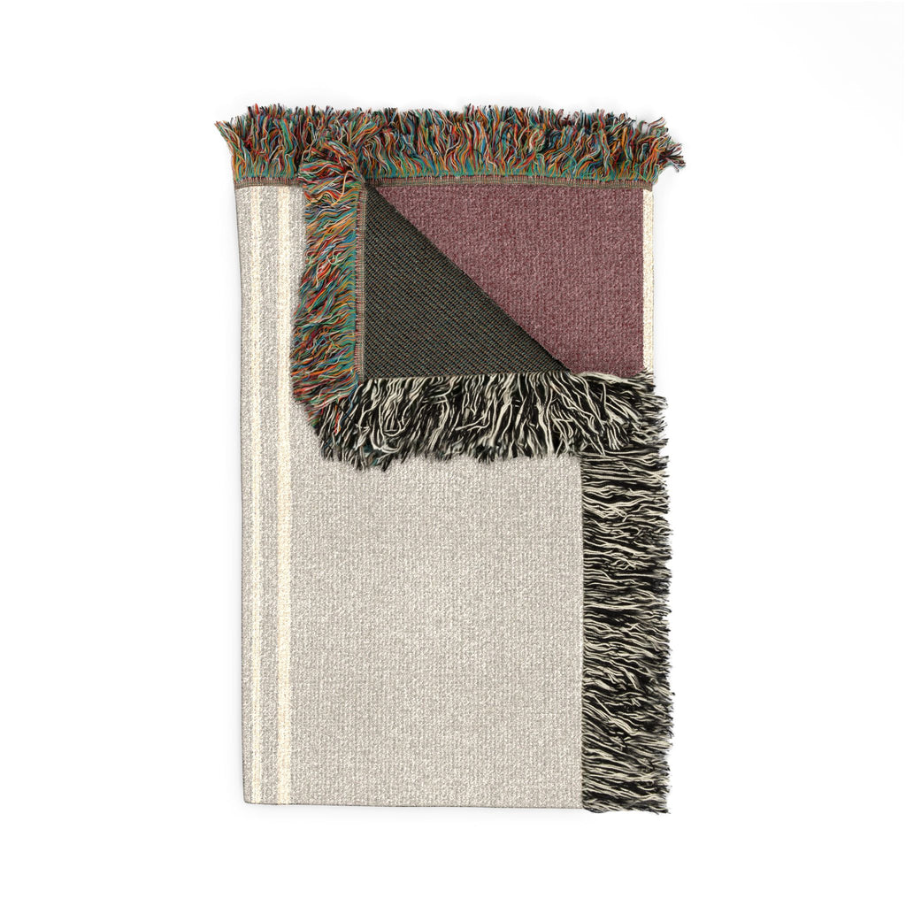 Orchard Throw — Stone · Fig · Warm White