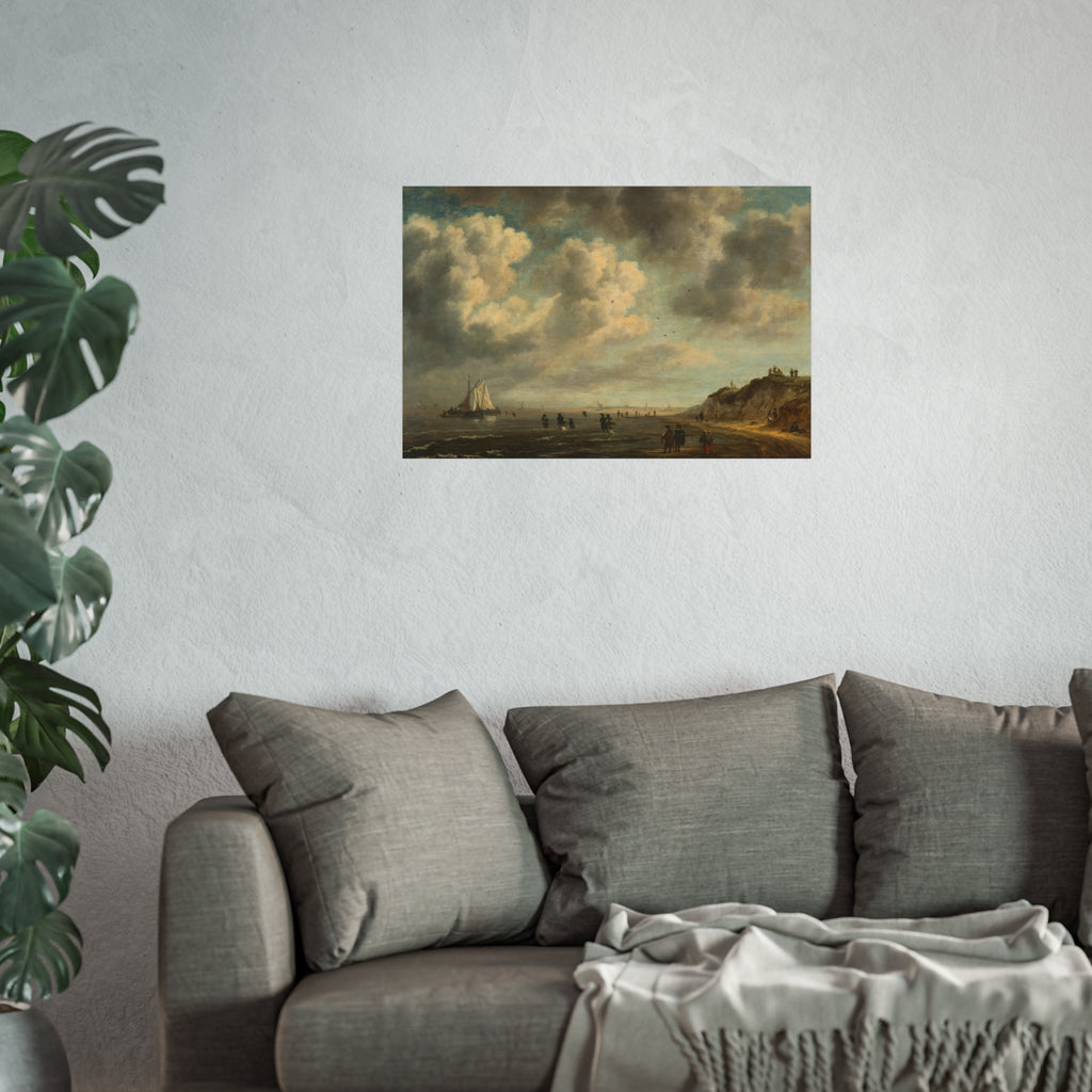 Naar Jacob van Ruisdael - Beach View - 154 - Mauritshuis | Fine Art Poster