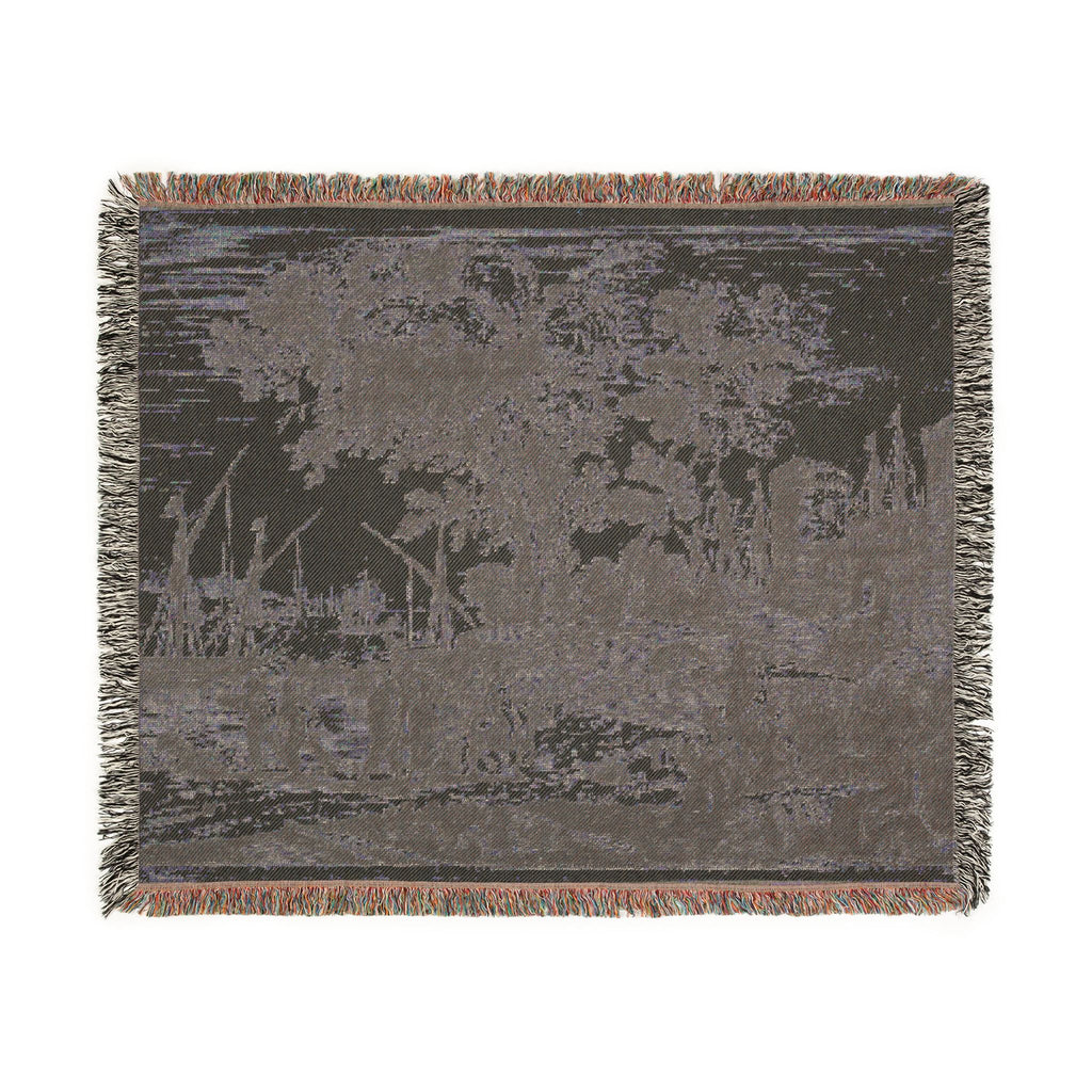 Claude Lorrain - Coast Scene with an Artist Drawing | Woven Tapestry Blanket