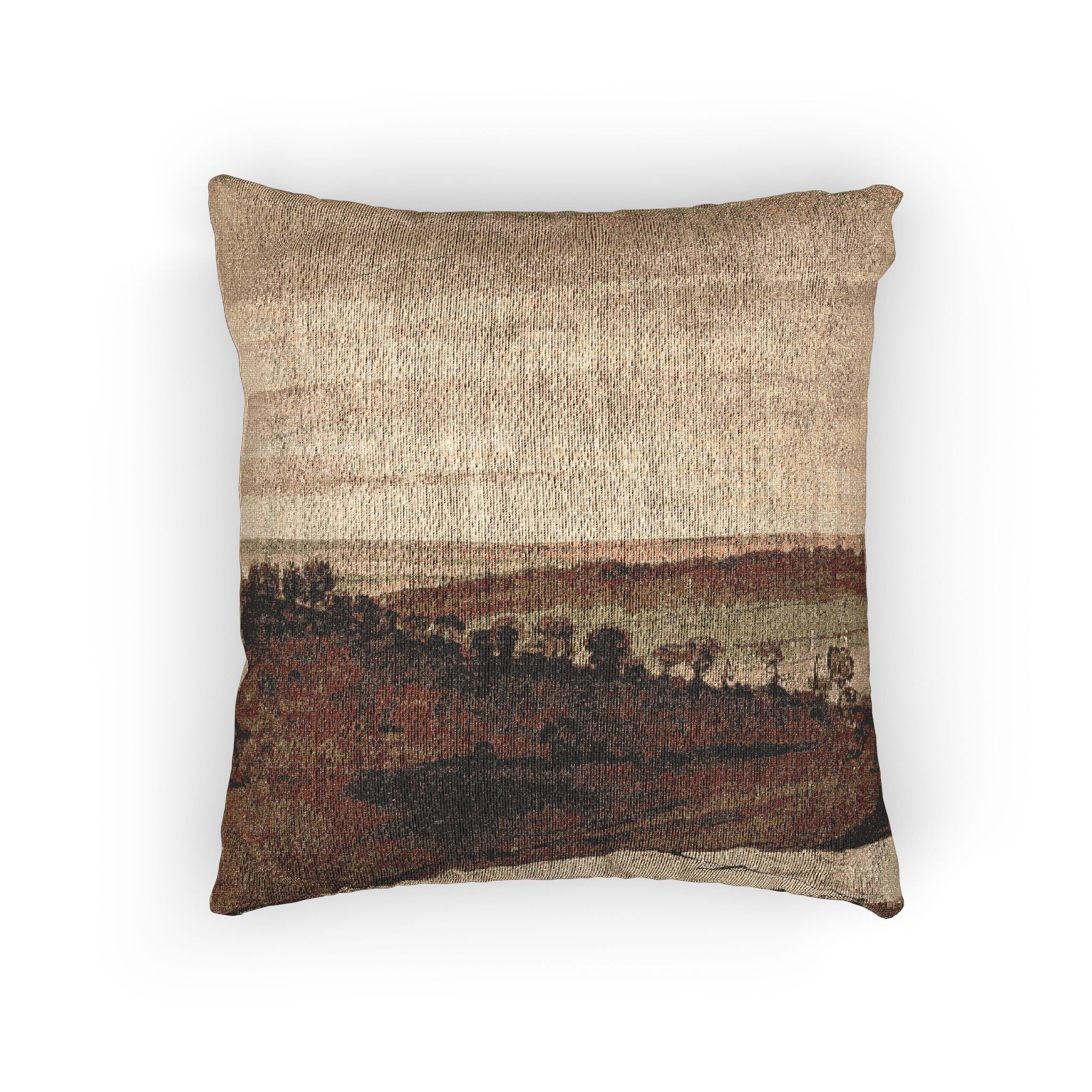 Claude Lorrain - Panorama from the Sasso | Woven Pillow