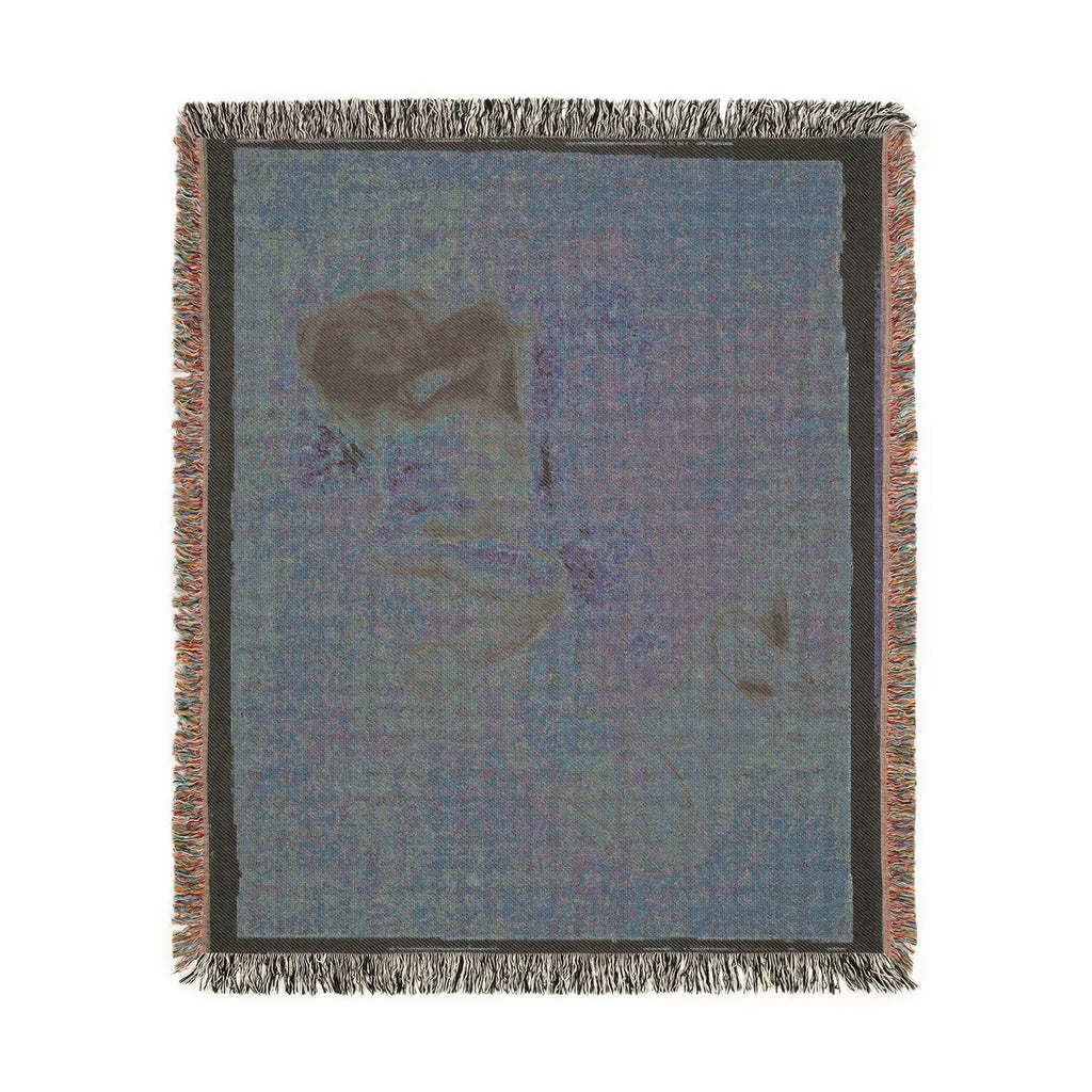 Eugène Delacroix - Crouching Woman | Woven Tapestry Blanket