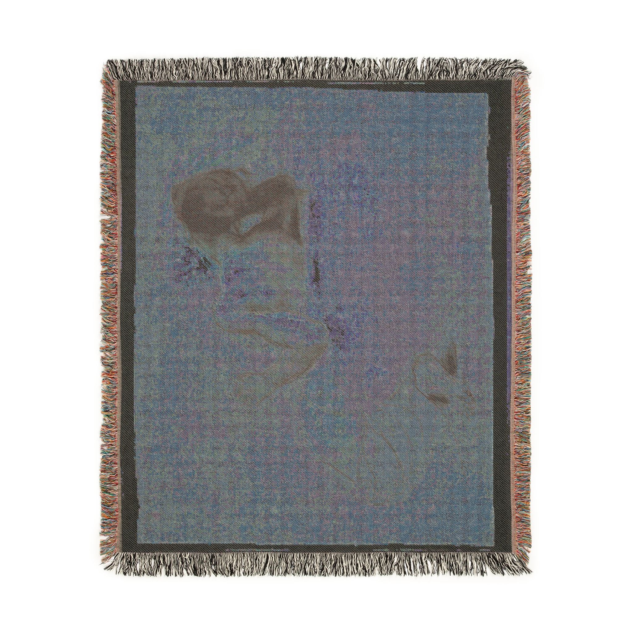 Eugène Delacroix - Crouching Woman | Woven Tapestry Blanket