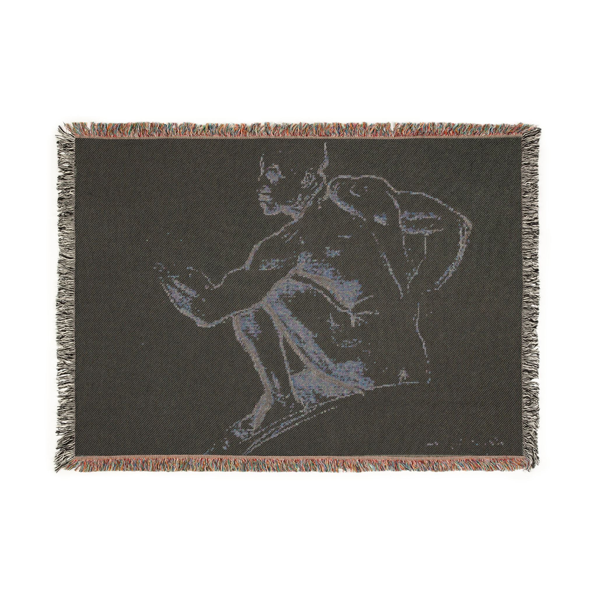John Singer Sargent - Seated Male Nude | Woven Tapestry Blanket