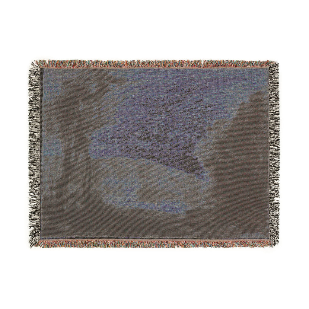 Jean Baptiste Camille Corot - Wooded Countryside | Woven Tapestry Blanket
