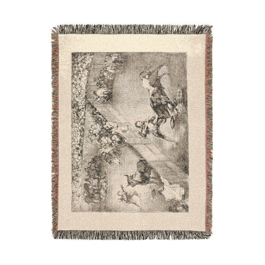 Francisco José de Goya y Lucientes - Bullfight in a divided ring, from The Bulls of Bordeaux | Woven Tapestry Blanket