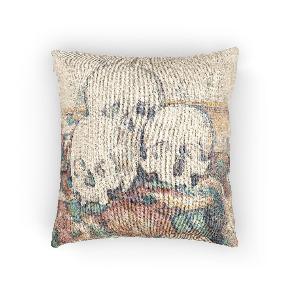 Paul Cezanne - The Three Skulls | Woven Pillow