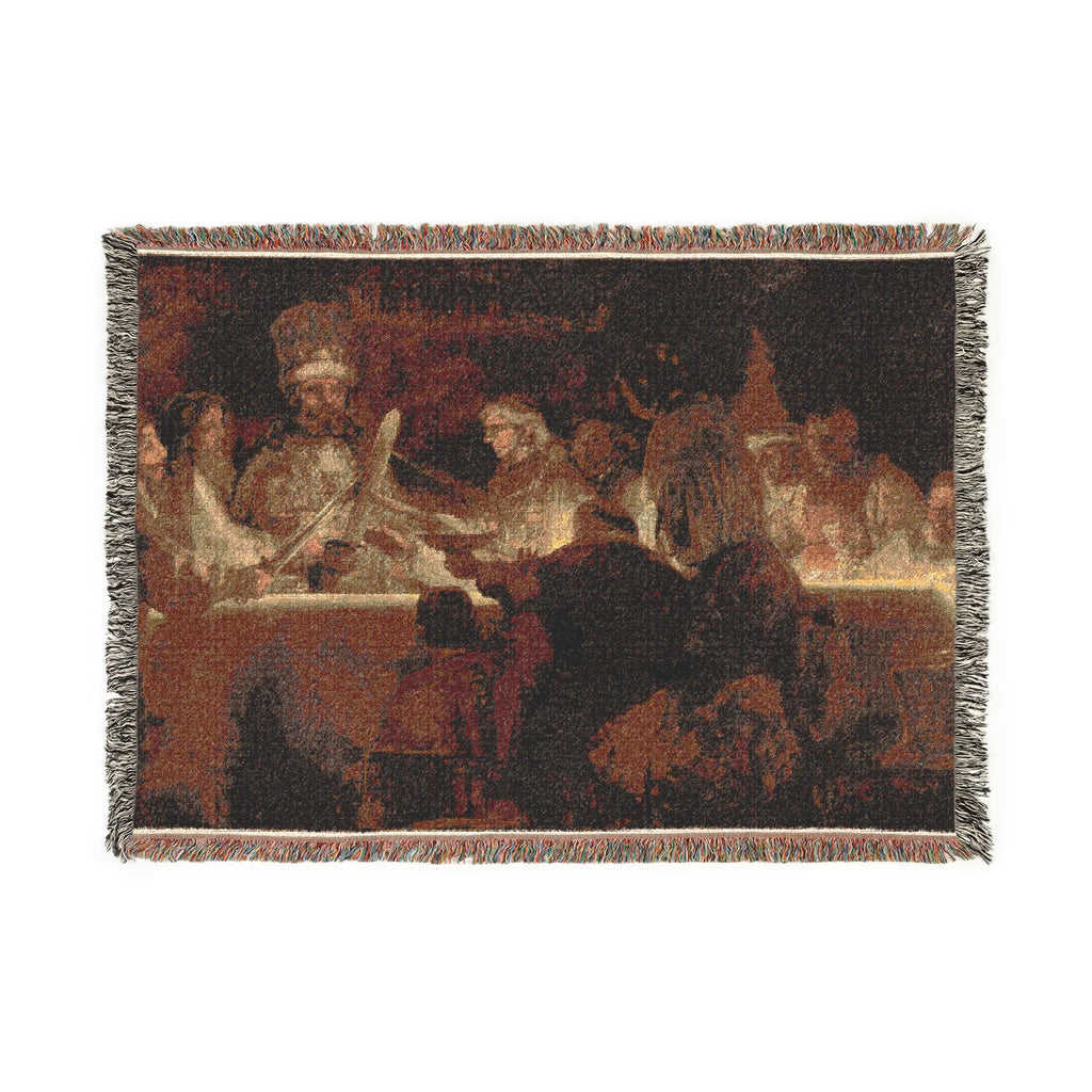 The Conspiracy of Claudius Civilis by Rembrandt van Rijn | Woven Tapestry Blanket