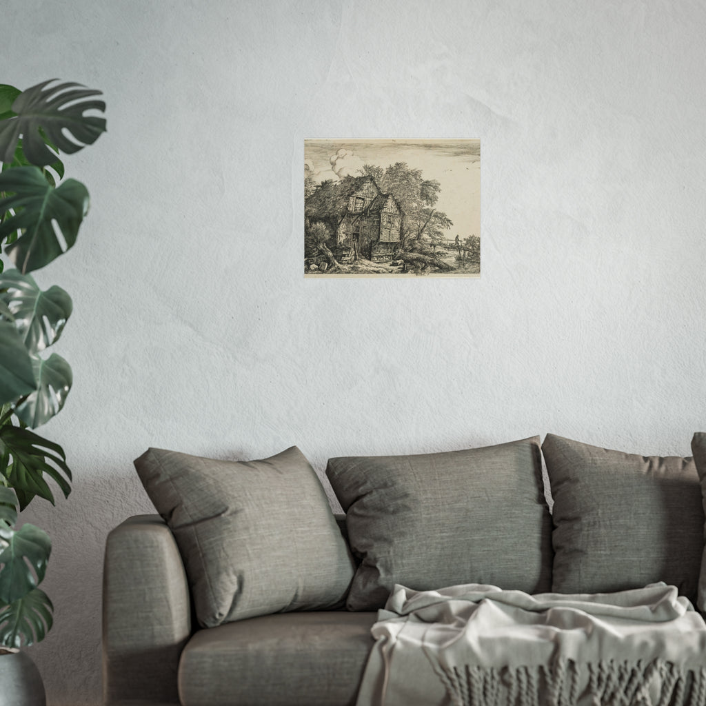 Jacob van Ruisdael - The Little Bridge | Fine Art Poster