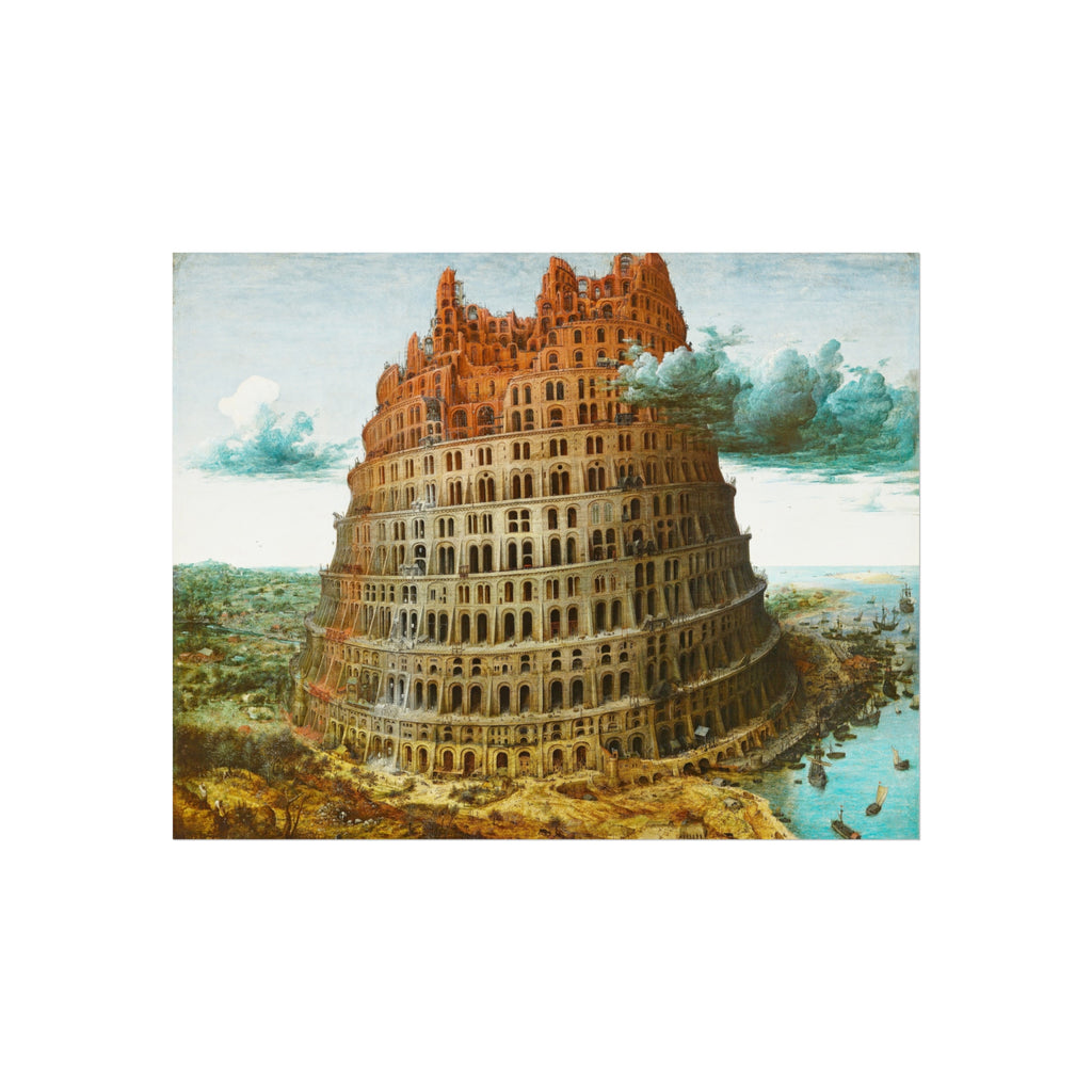 Pieter Bruegel the Elder - The Tower of Babel (Rotterdam) - Google Art Project - edited | Fine Art Poster