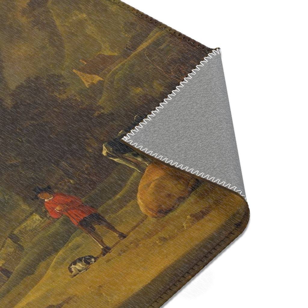Aelbert Cuyp - Rivierlandschap met ruiters - Google Art Project | Area Rug